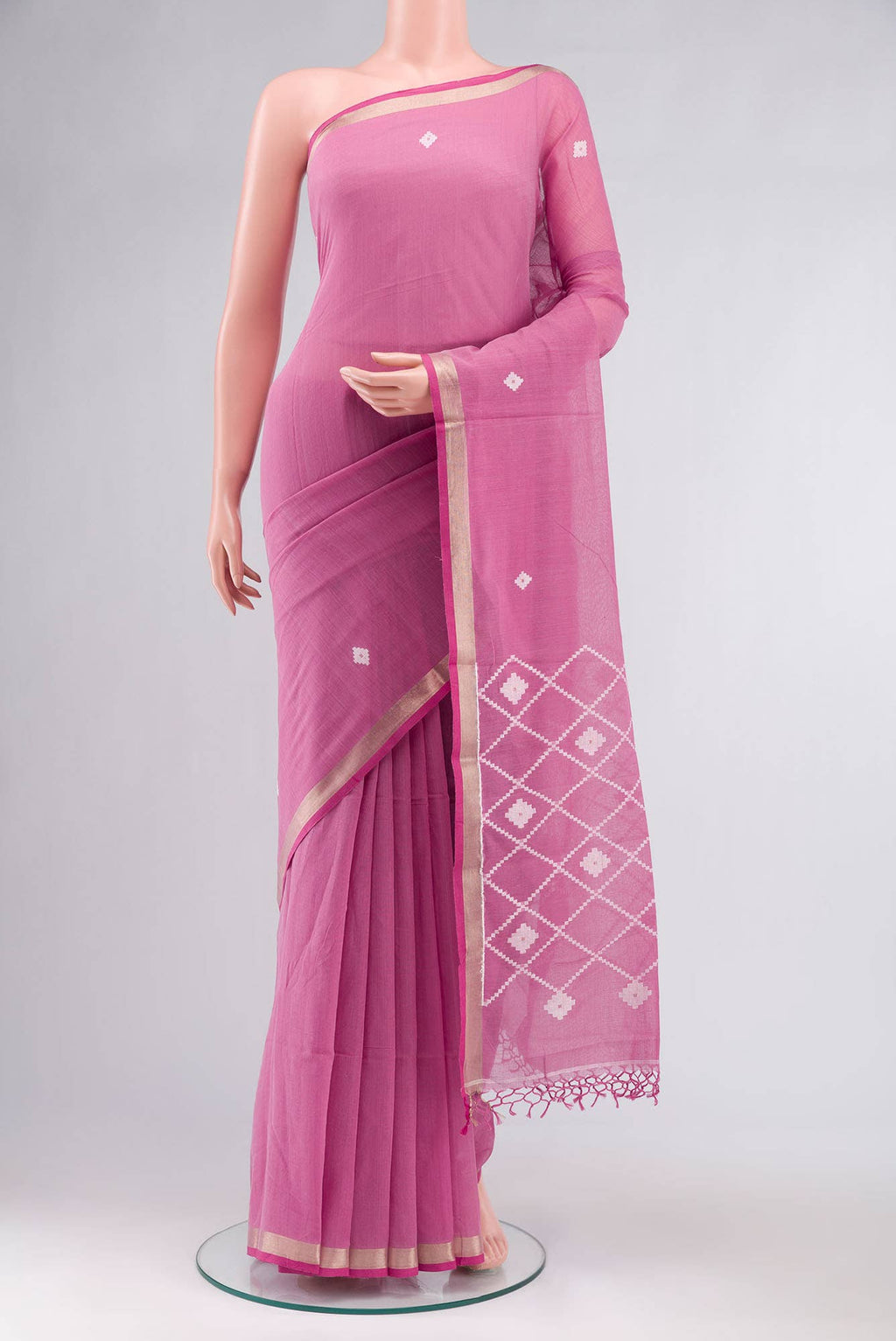 Suchitra-Pink Bengal Cotton saree