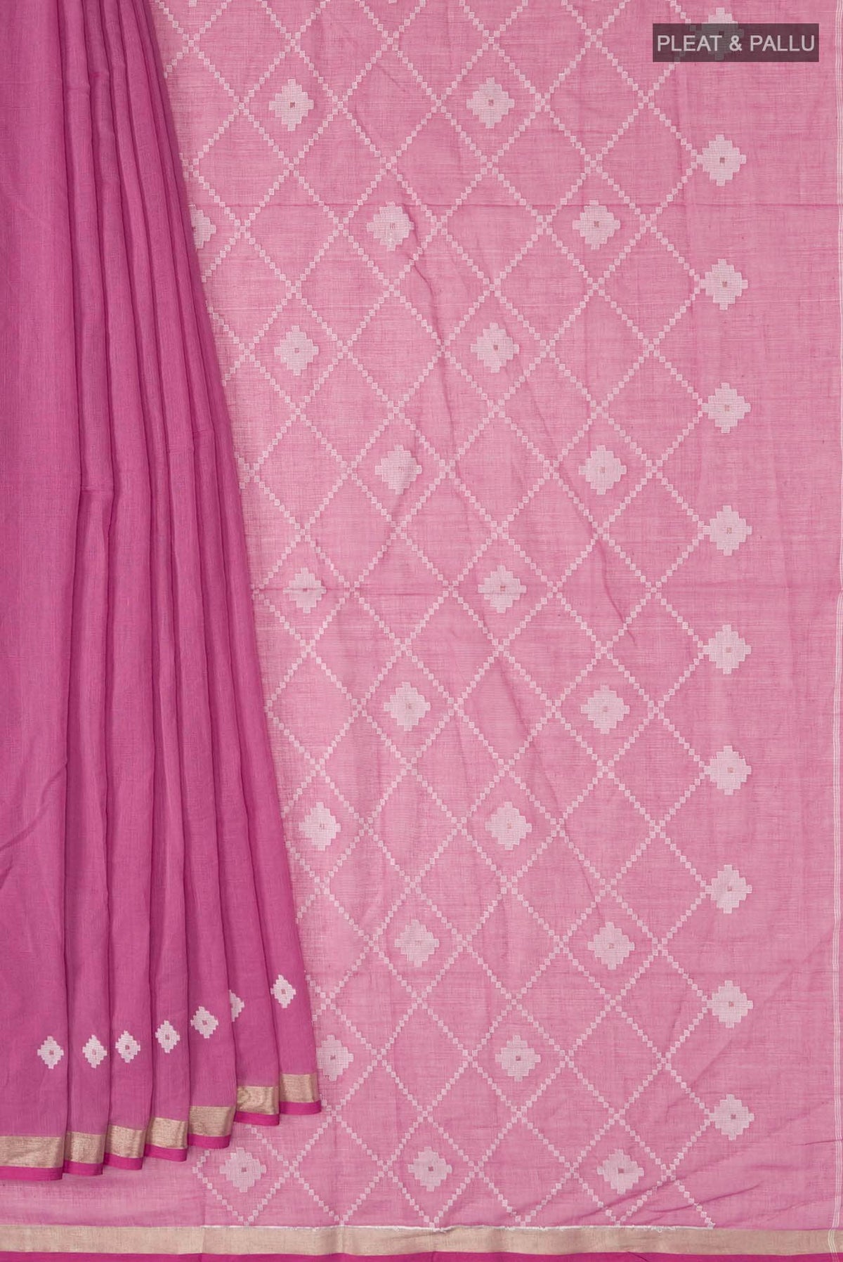 Suchitra-Pink Bengal Cotton saree