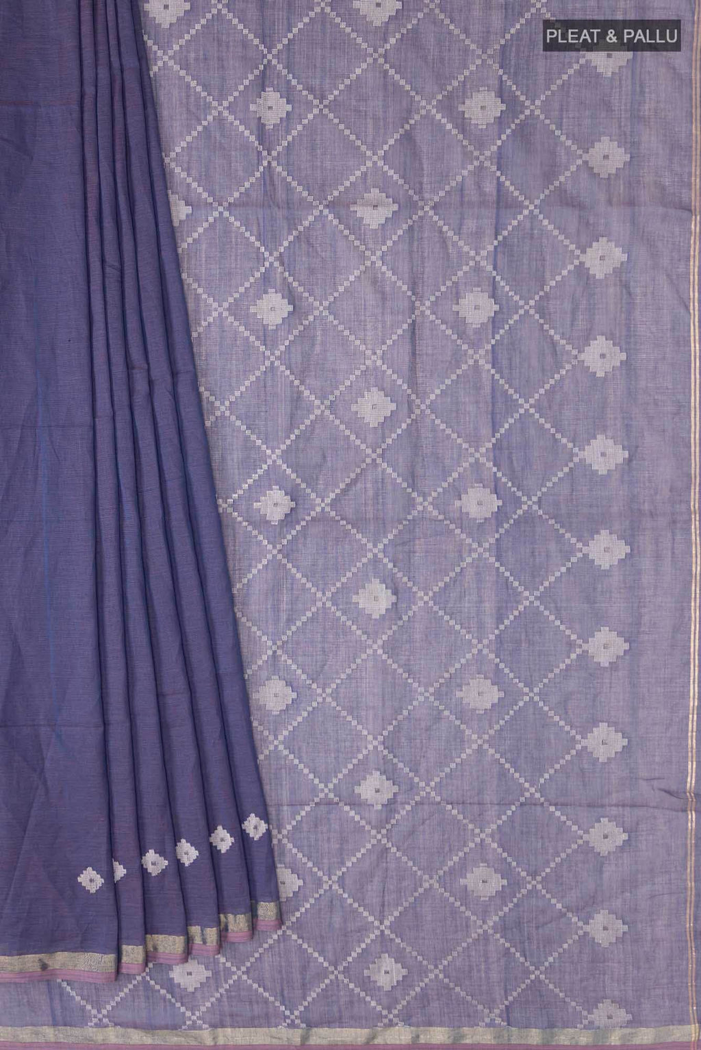Suchitra-Indigo Bengal Cotton saree