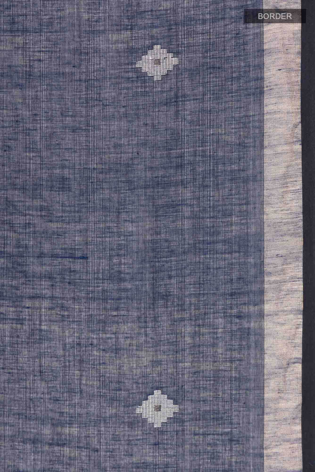 Suchitra-Navy Blue Bengal Cotton saree