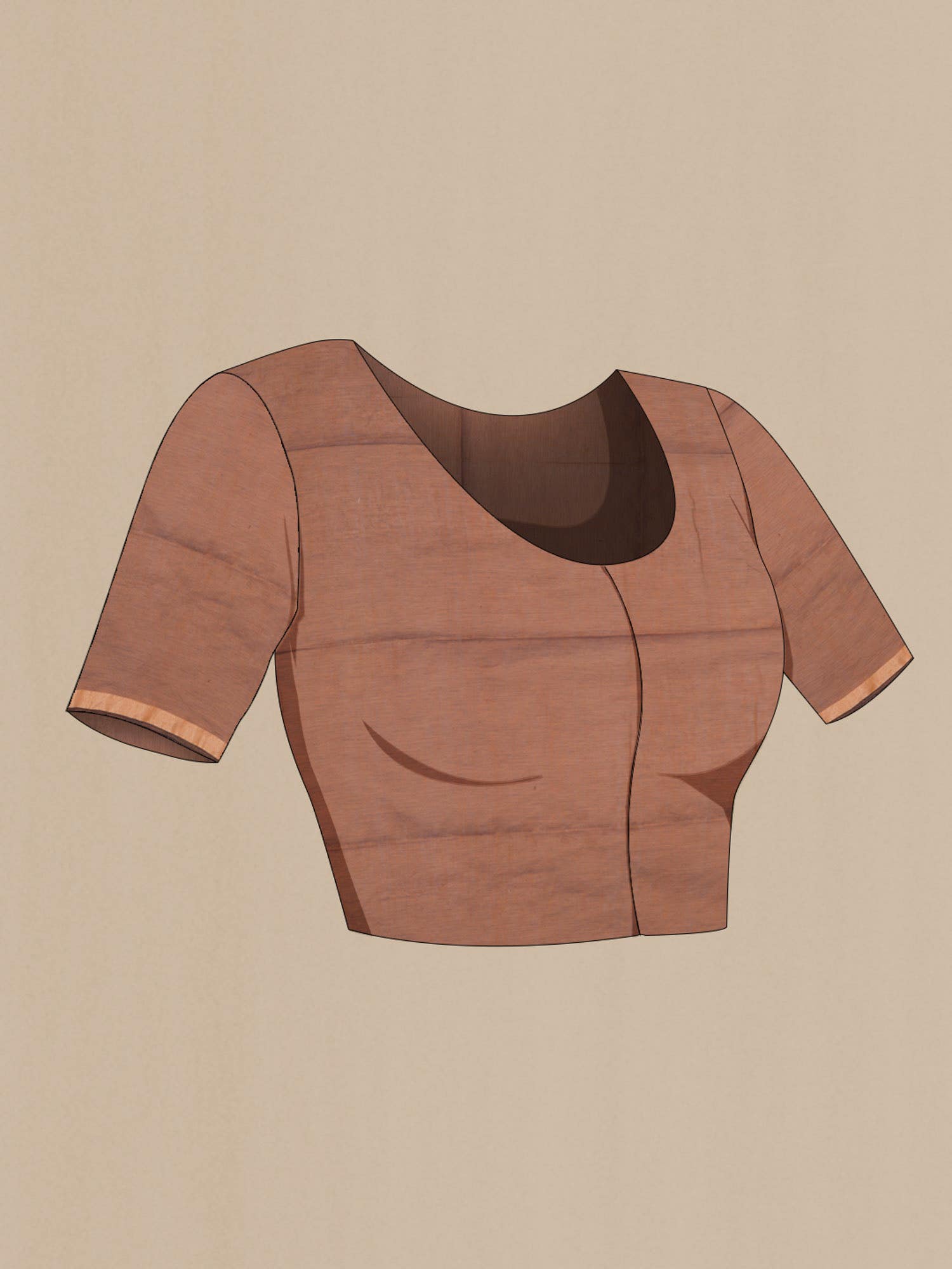 Suchitra-Brown Bengal Cotton saree