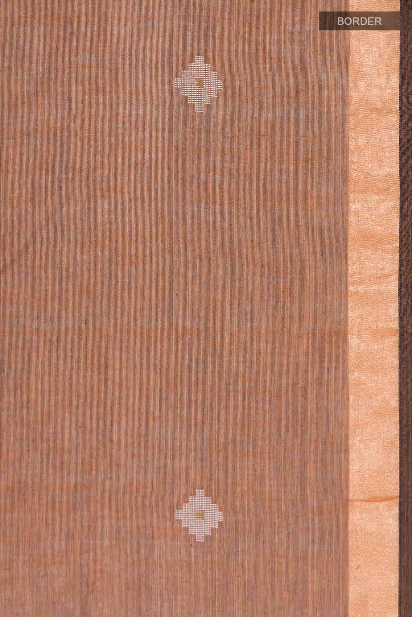 Suchitra-Brown Bengal Cotton saree