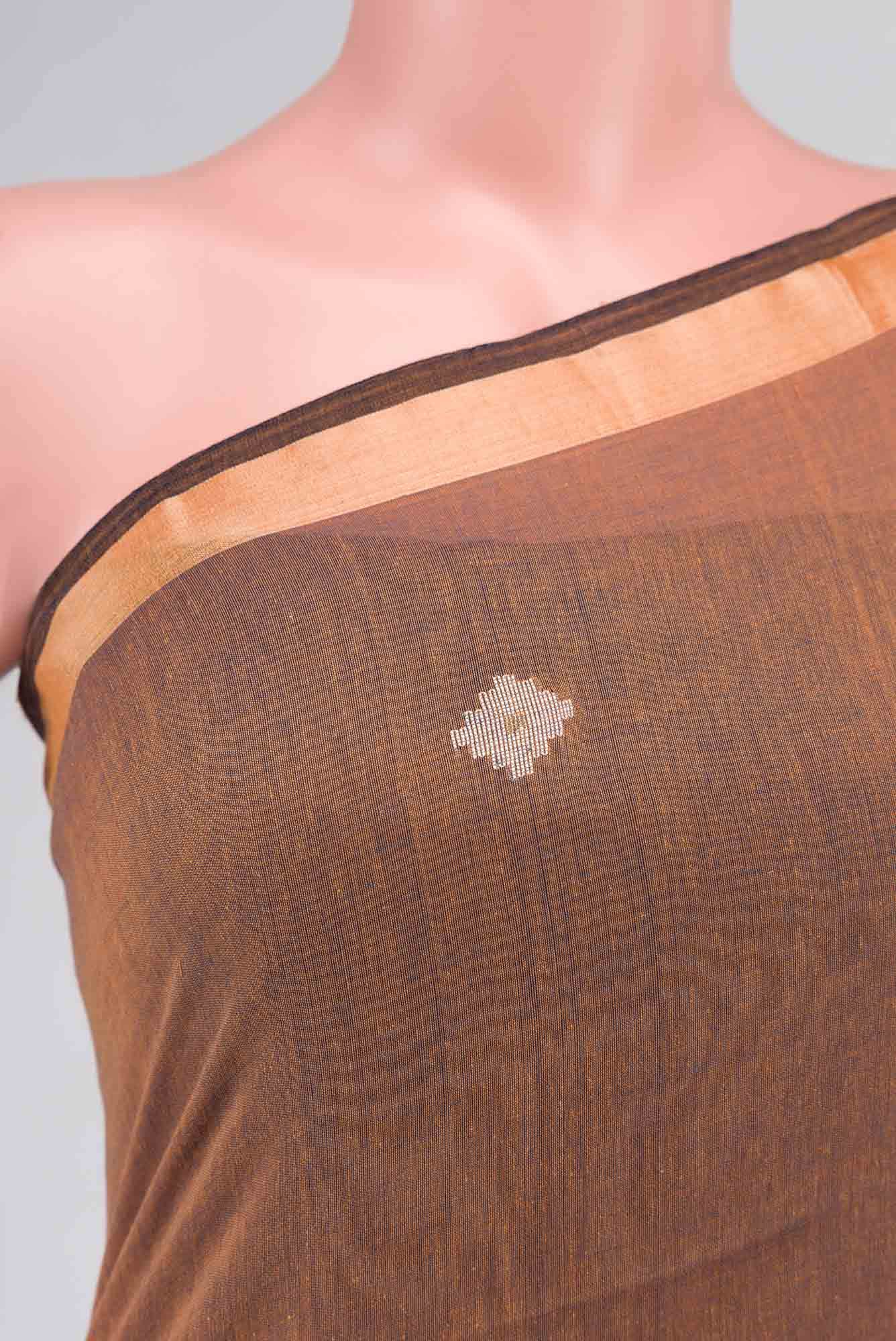 Suchitra-Brown Bengal Cotton saree