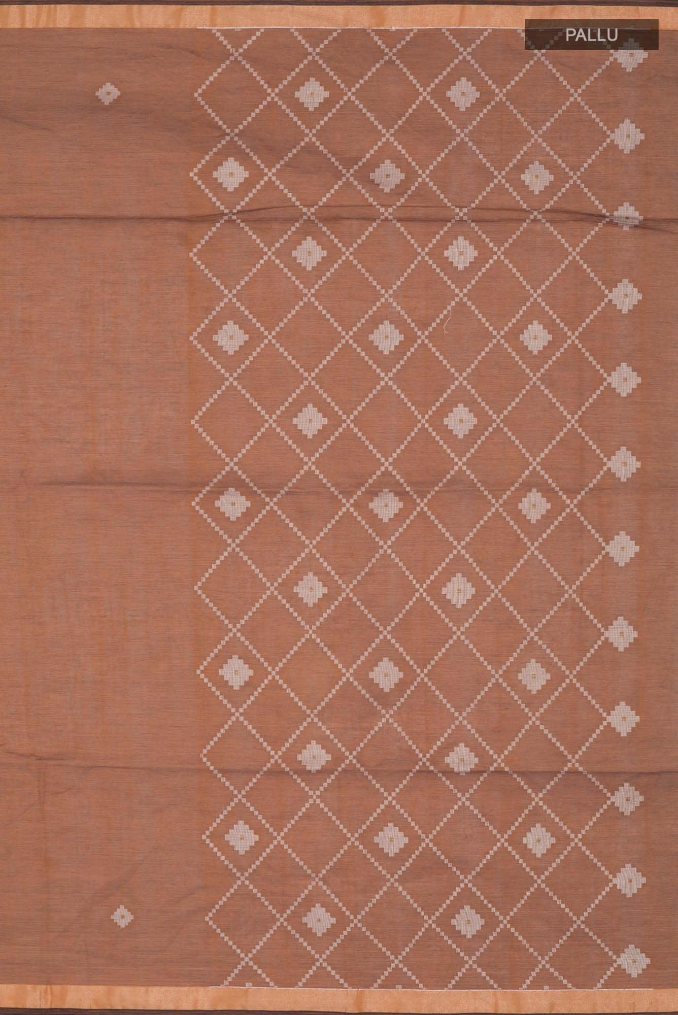 Suchitra-Brown Bengal Cotton saree
