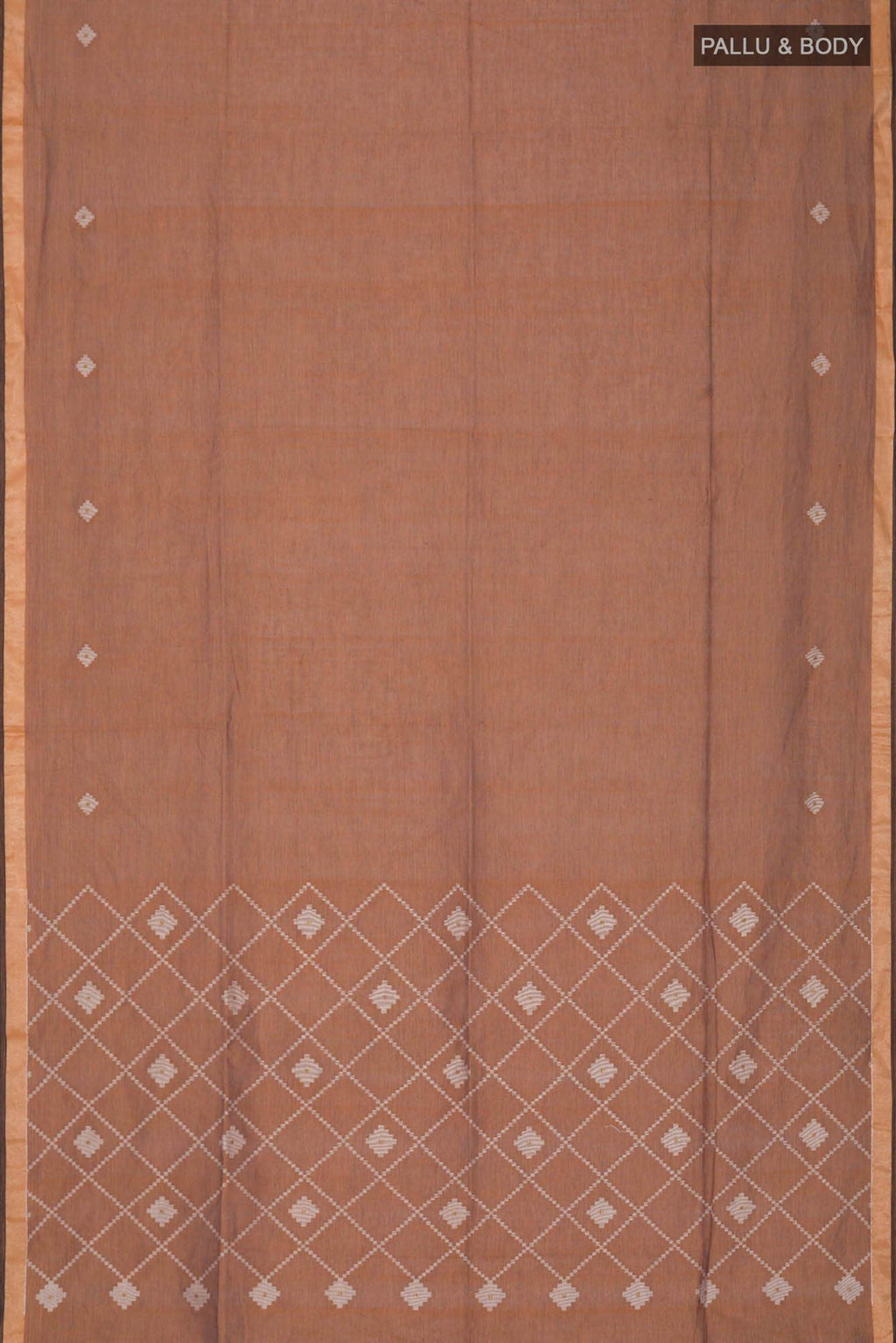 Suchitra-Brown Bengal Cotton saree