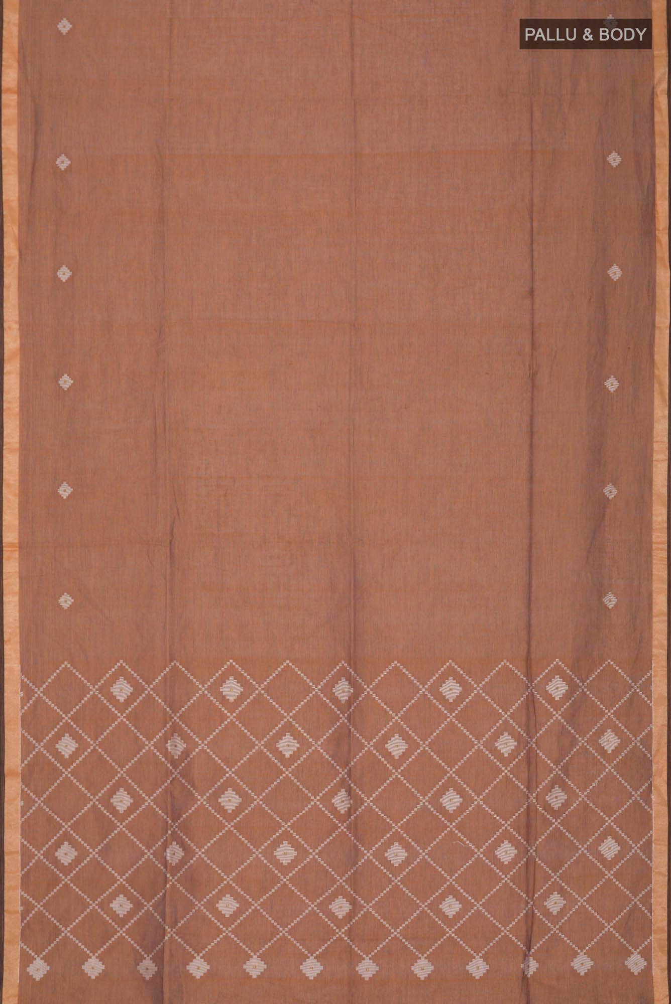 Suchitra-Brown Bengal Cotton saree