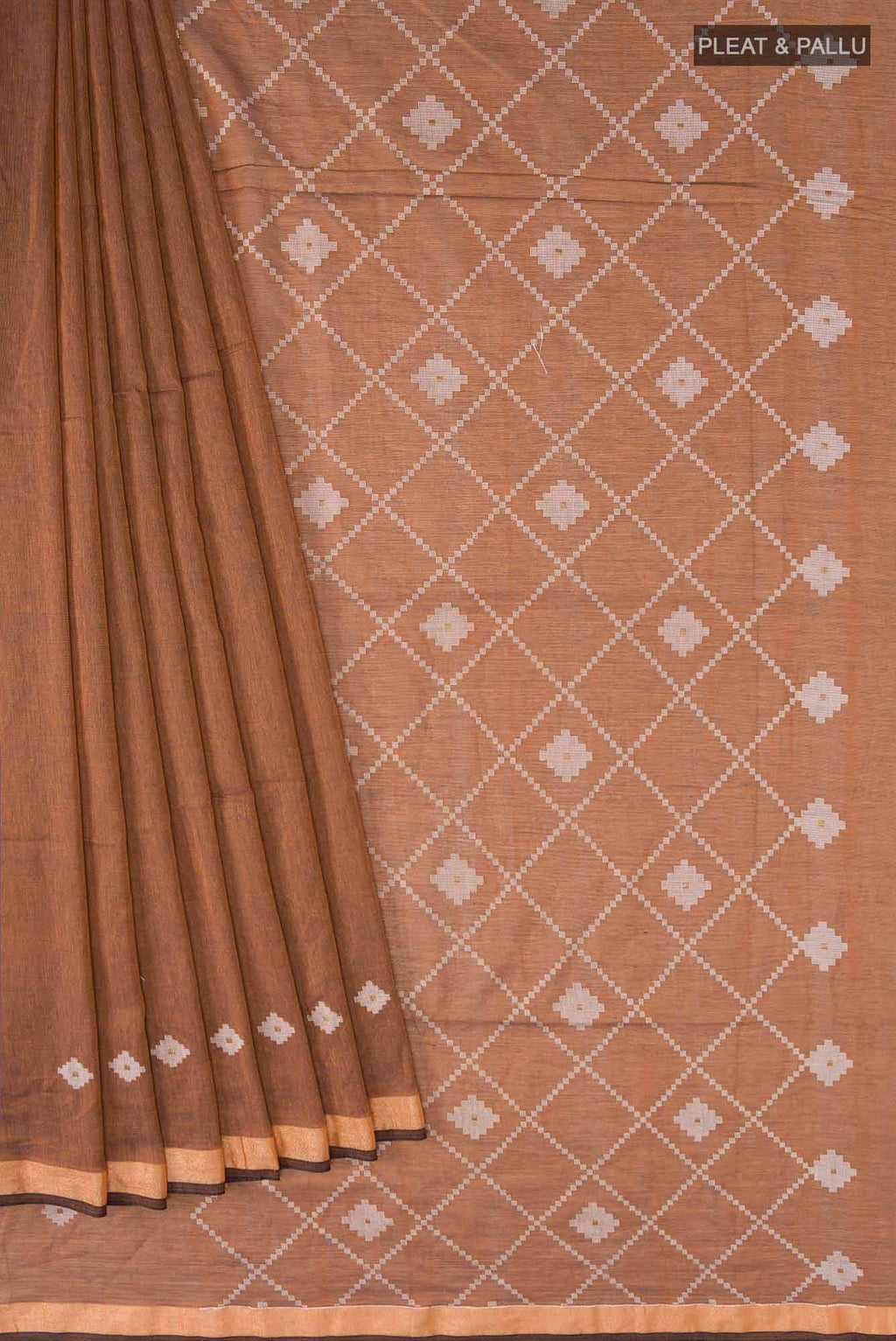 Suchitra-Brown Bengal Cotton saree