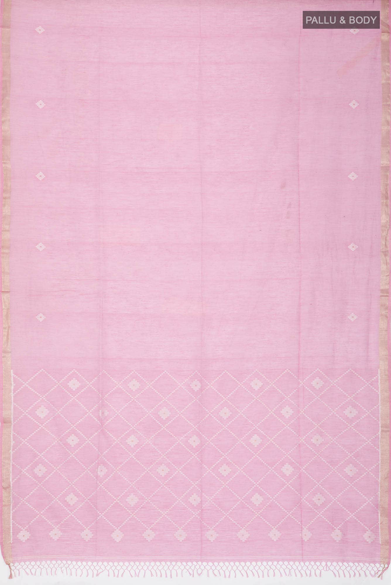 Suchitra-Light Pink Bengal Cotton saree