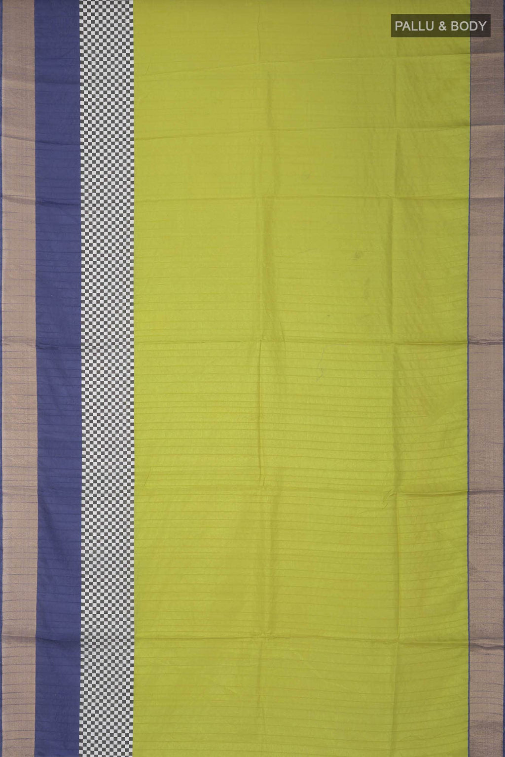 Green Blended Tussar Silk Saree
