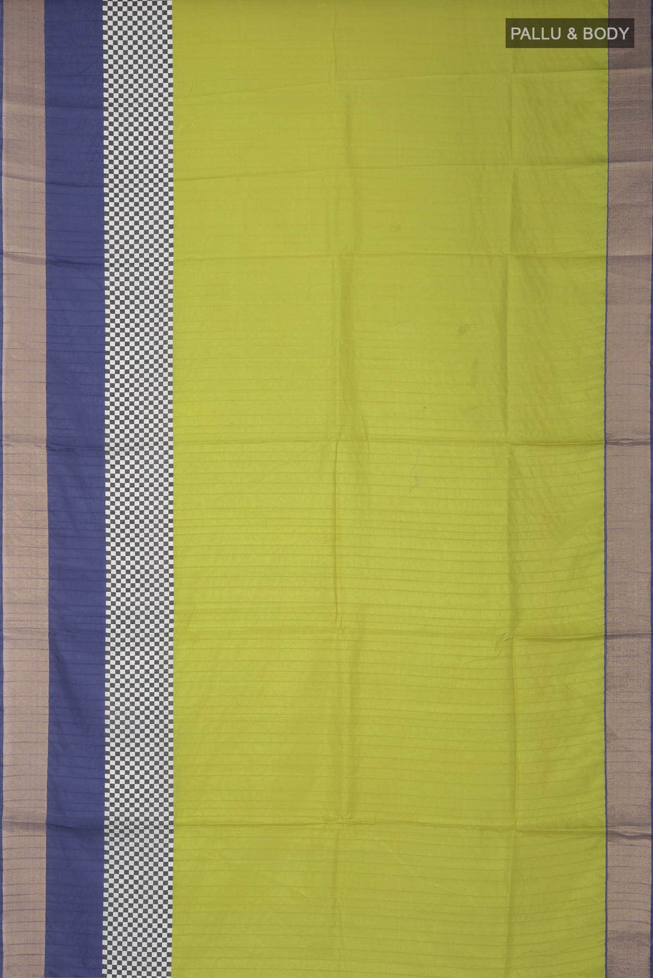 Green Blended Tussar Silk Saree