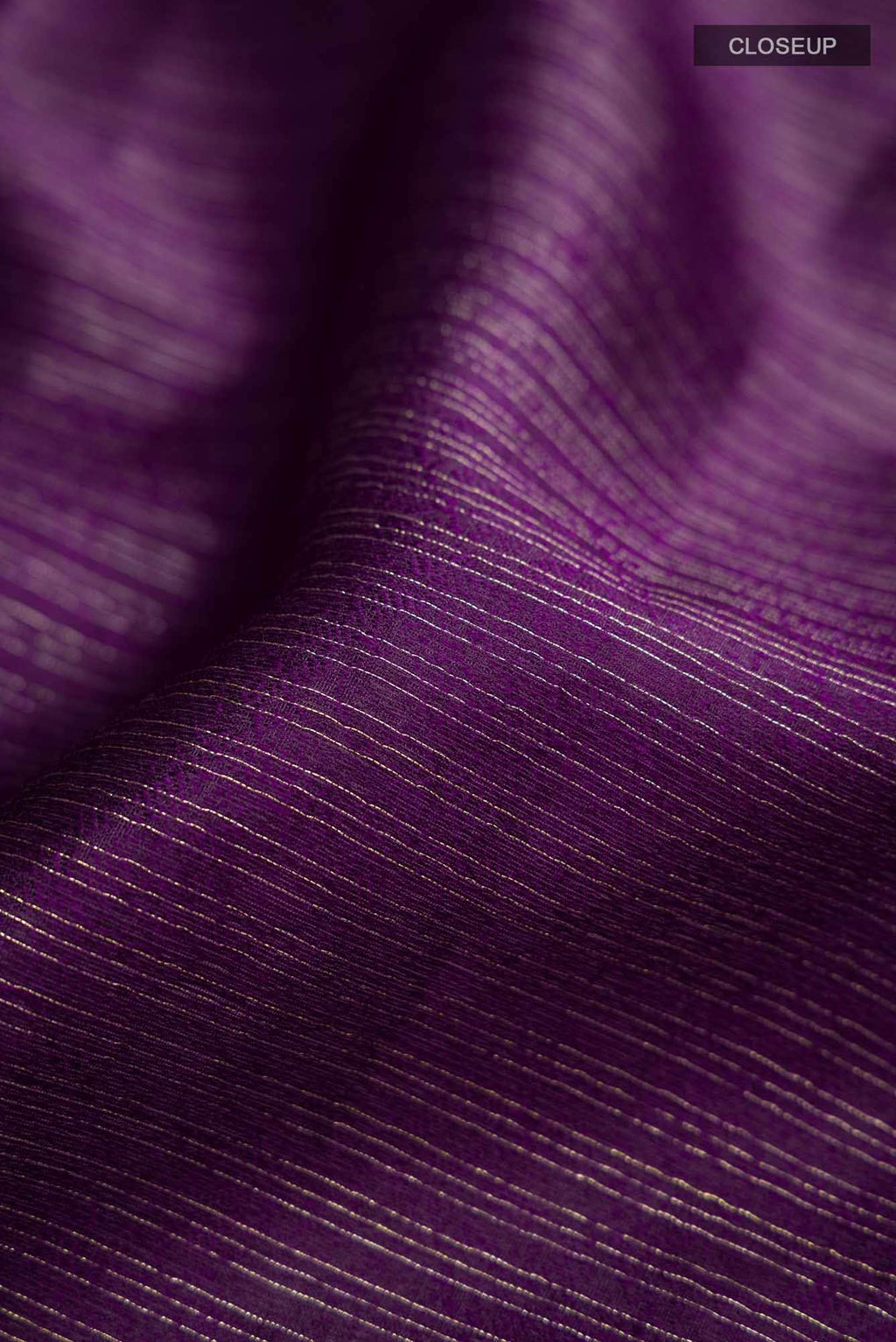 Purple Blended Silk Cotton Saree