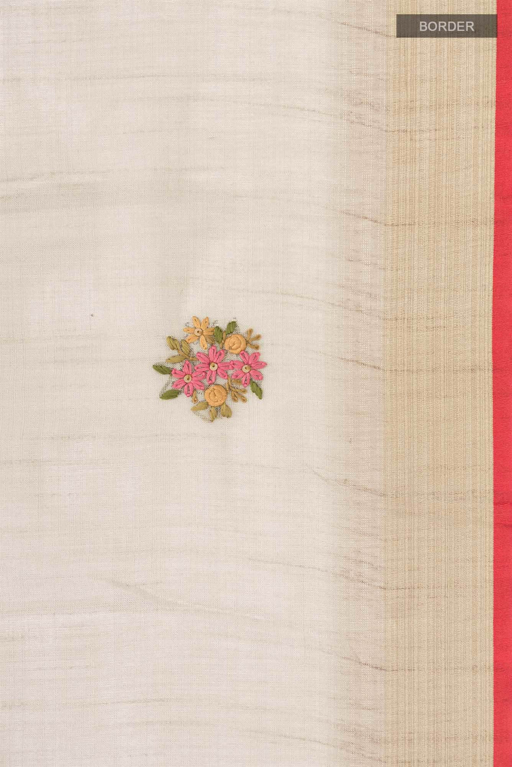 Green Blended Linen Saree