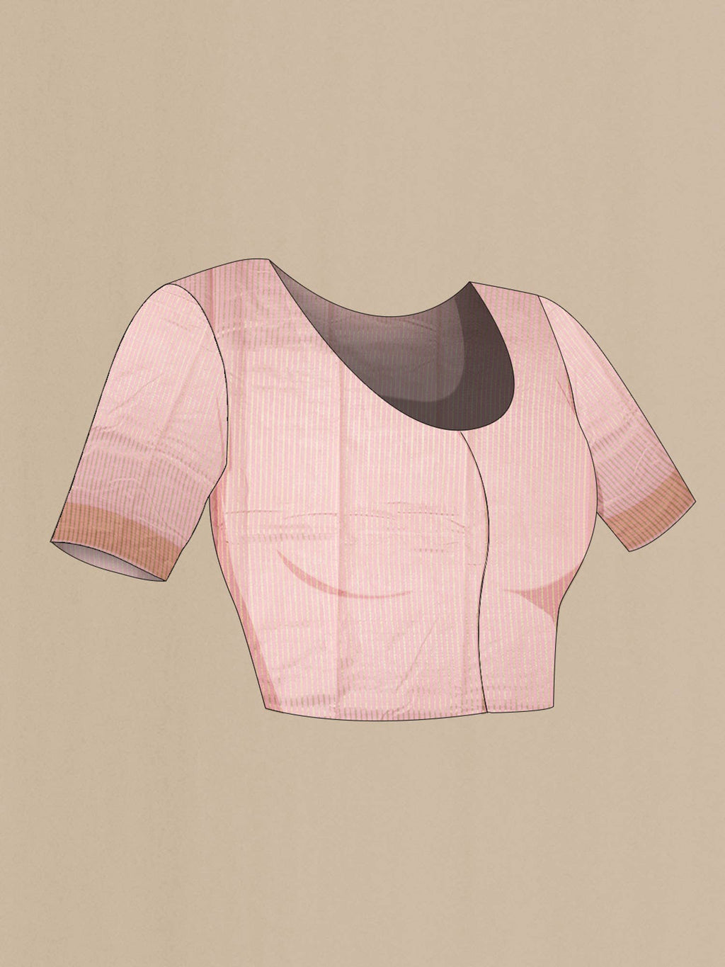 Pink Blended Silk Cotton Saree