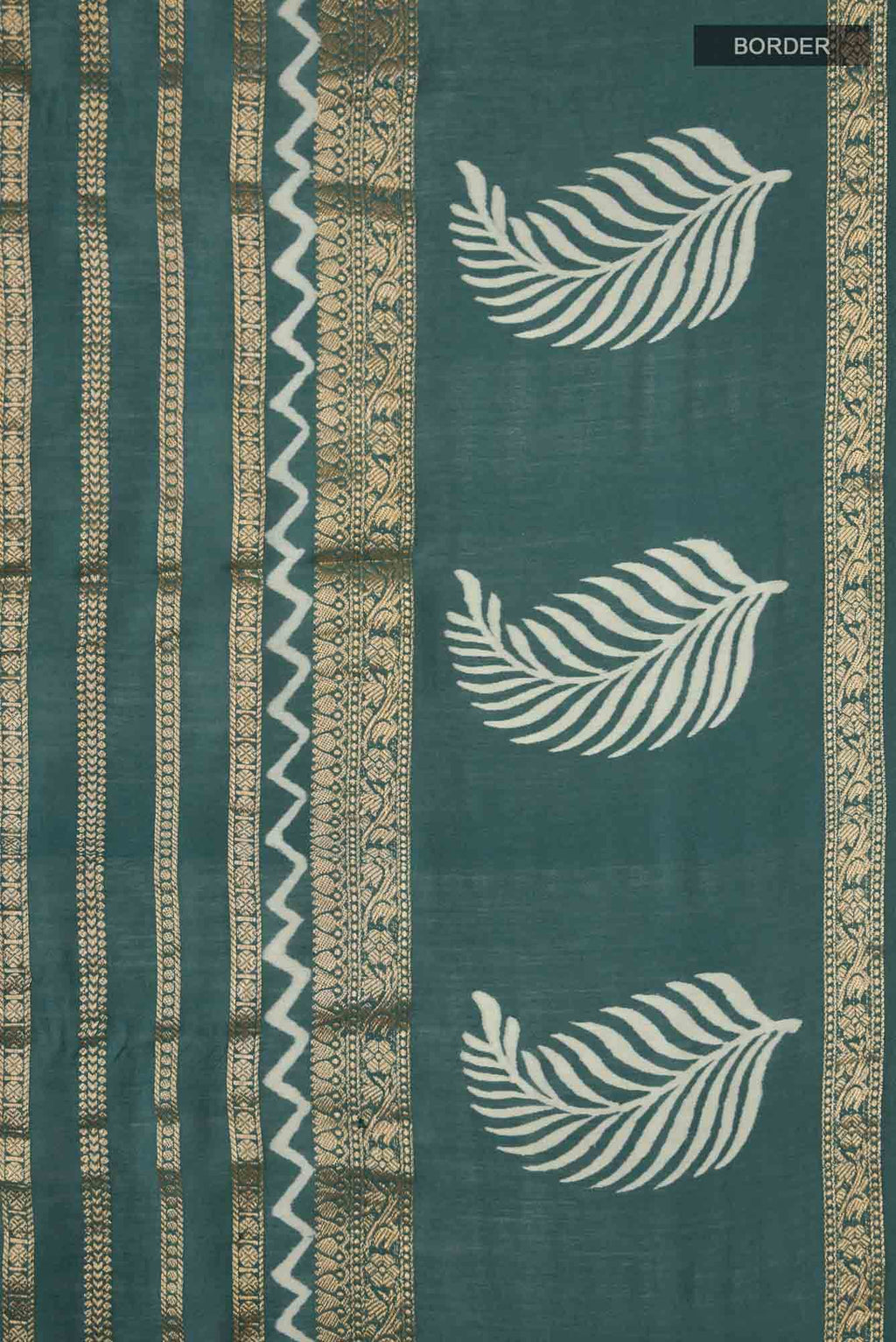 Green Blended Silk Cotton Saree