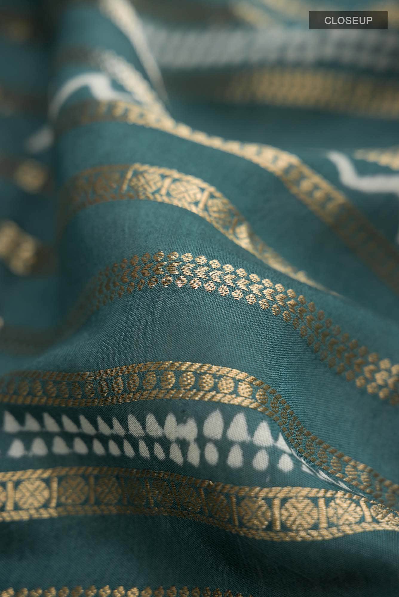 Green Blended Silk Cotton Saree