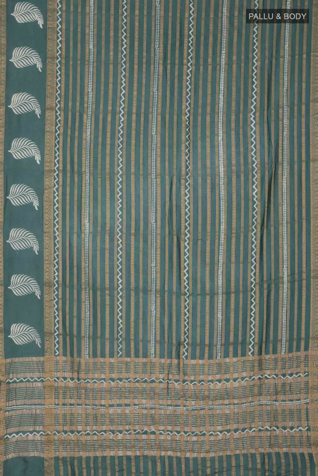 Green Blended Silk Cotton Saree