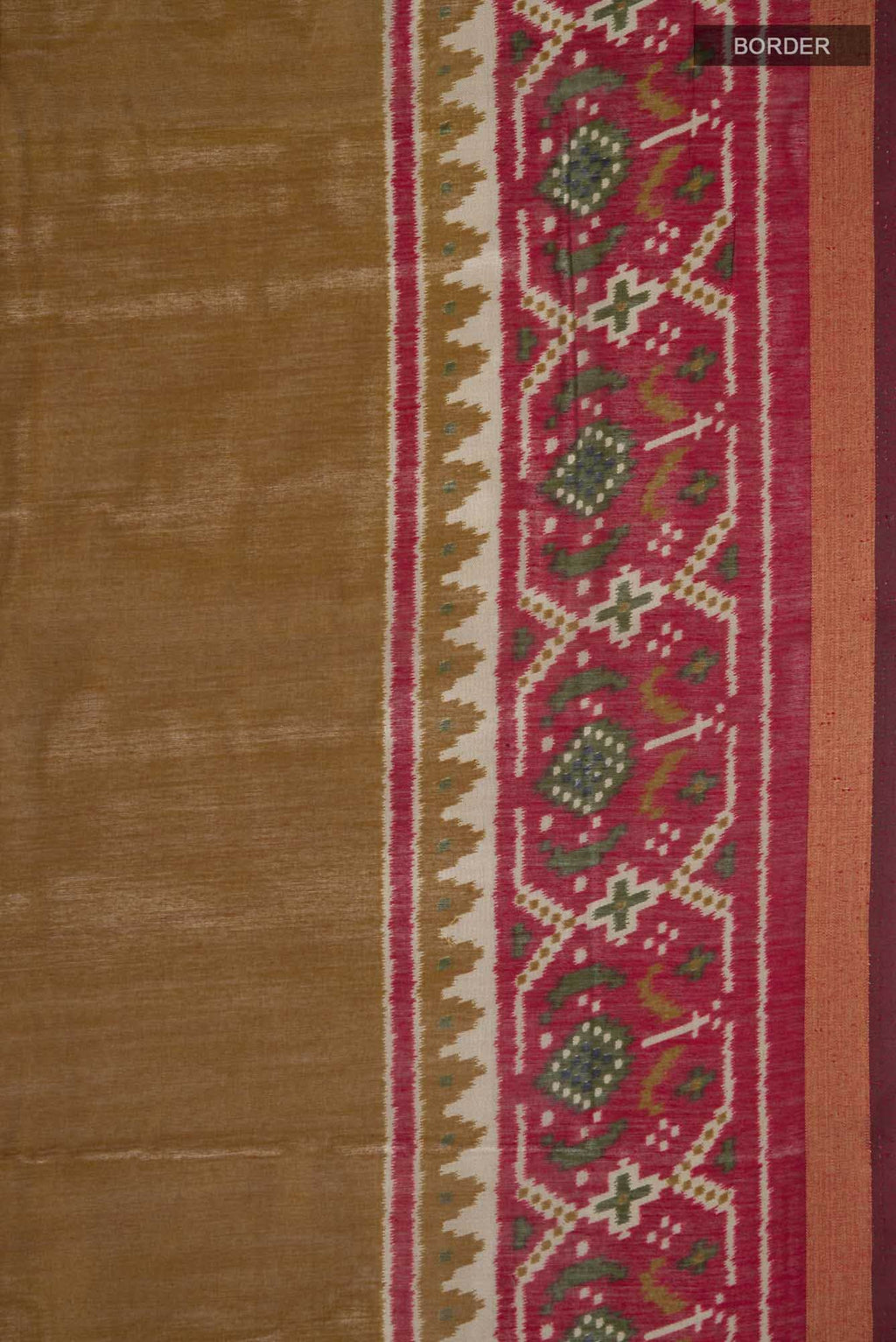 Brown Blended Silk Cotton Saree