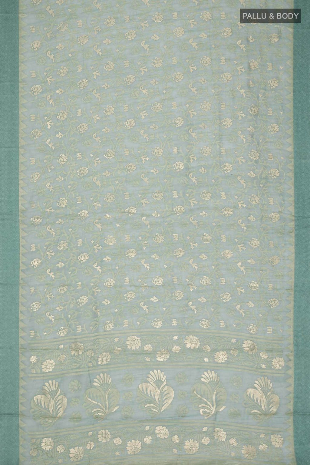 Green Blended Silk Cotton Saree