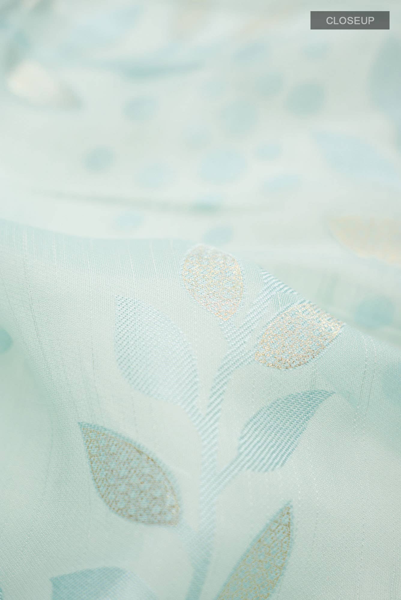 Blue Blended Silk Cotton Saree
