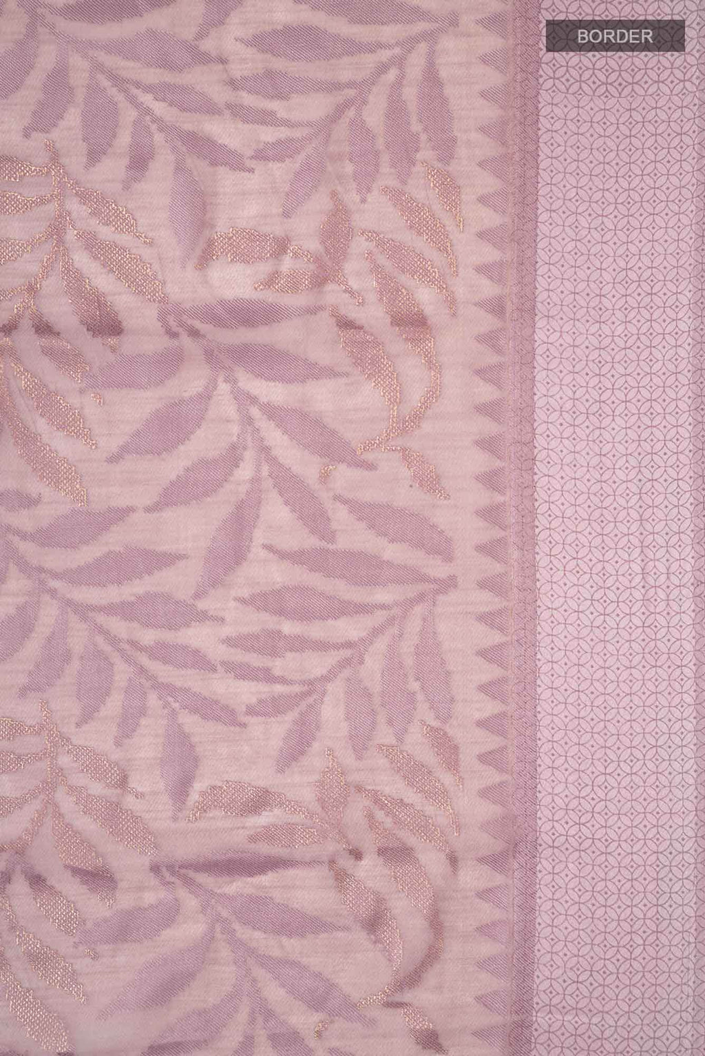 Rose Gold Blended Silk Cotton Saree
