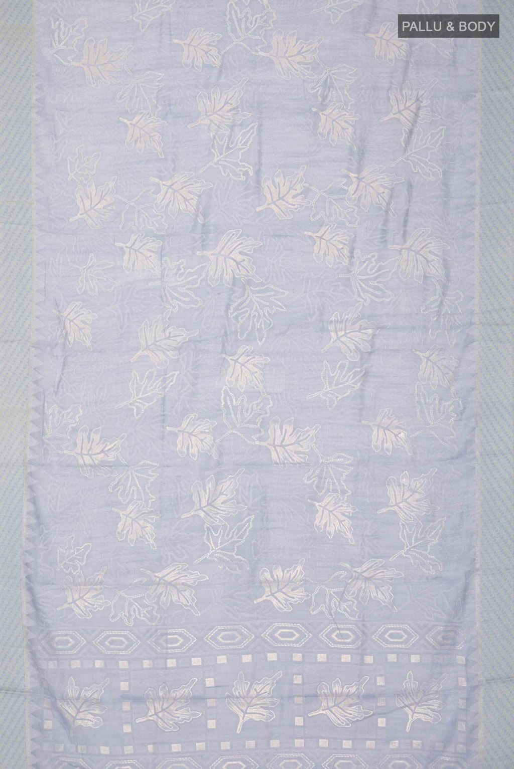 Blue Blended Silk Cotton Saree