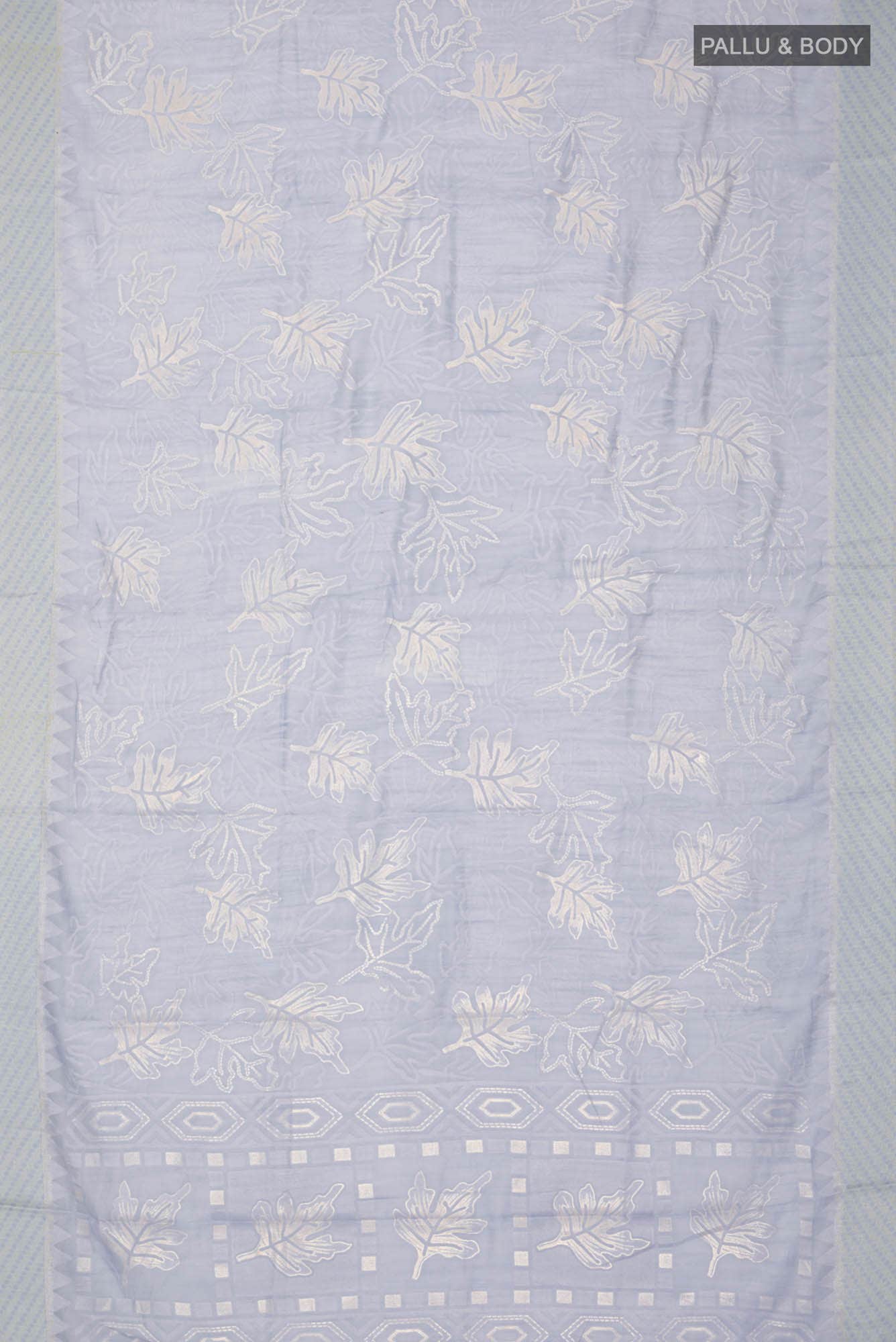Blue Blended Silk Cotton Saree