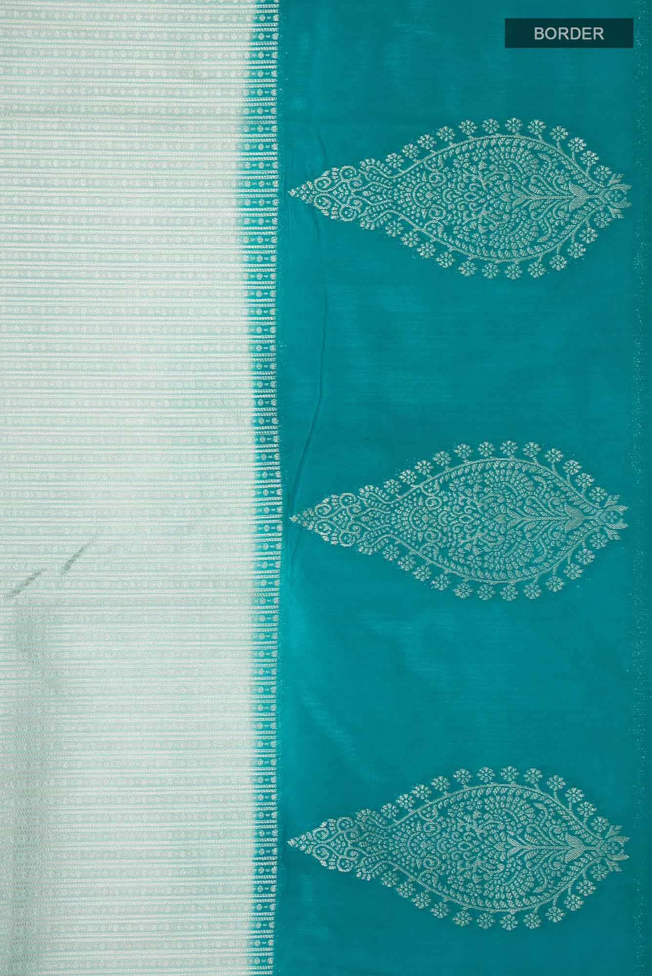 Green Blended Art Silk Saree