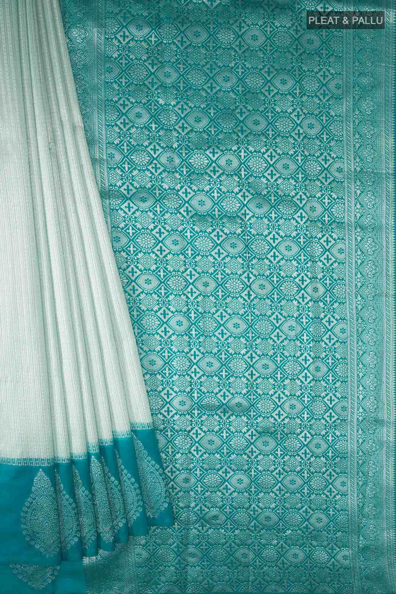 Green Blended Art Silk Saree
