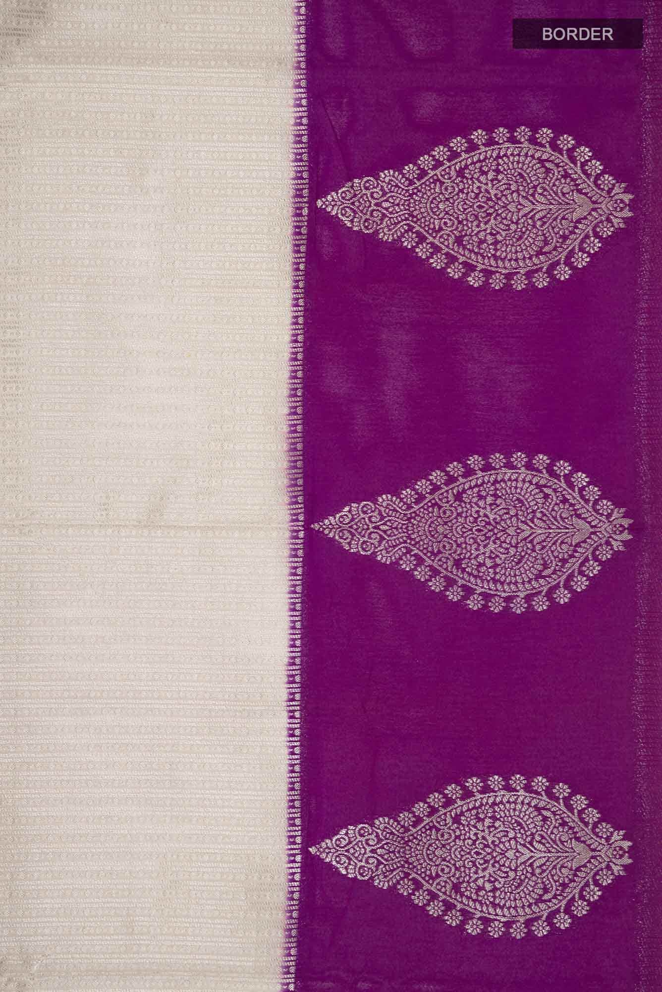 Beige Blended Art Silk Saree