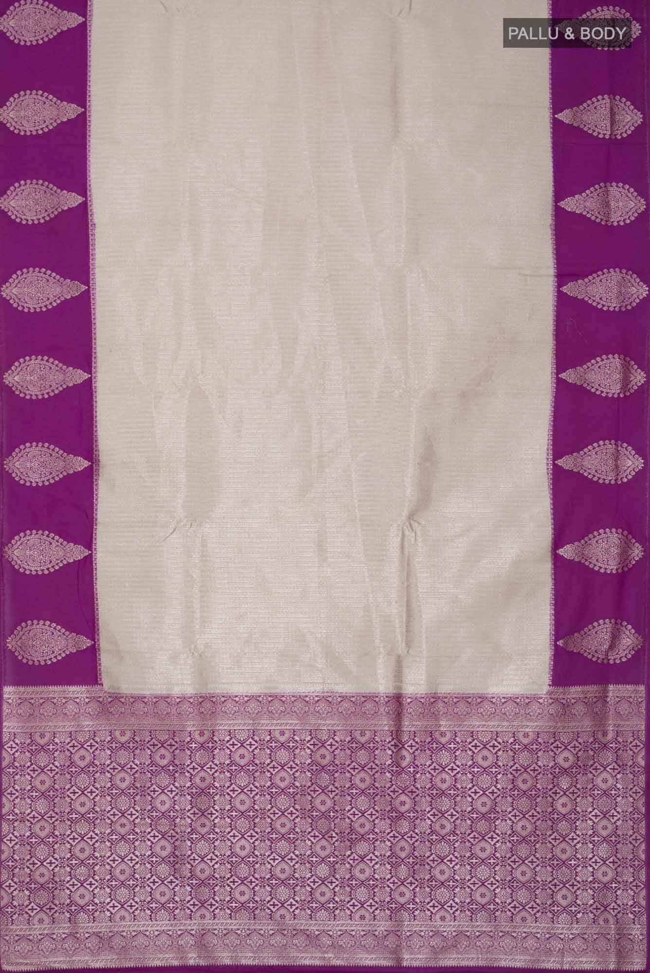 Beige Blended Art Silk Saree