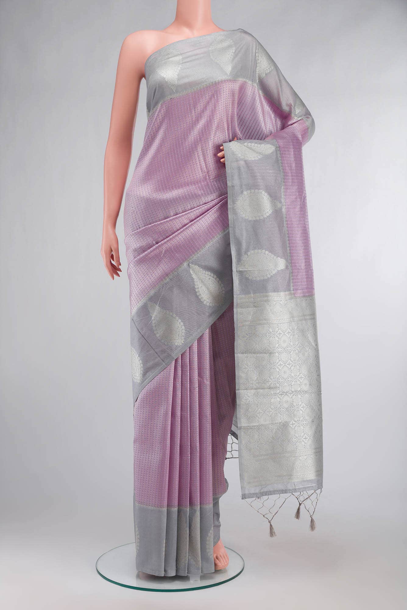 Pink Blended Art Silk Saree