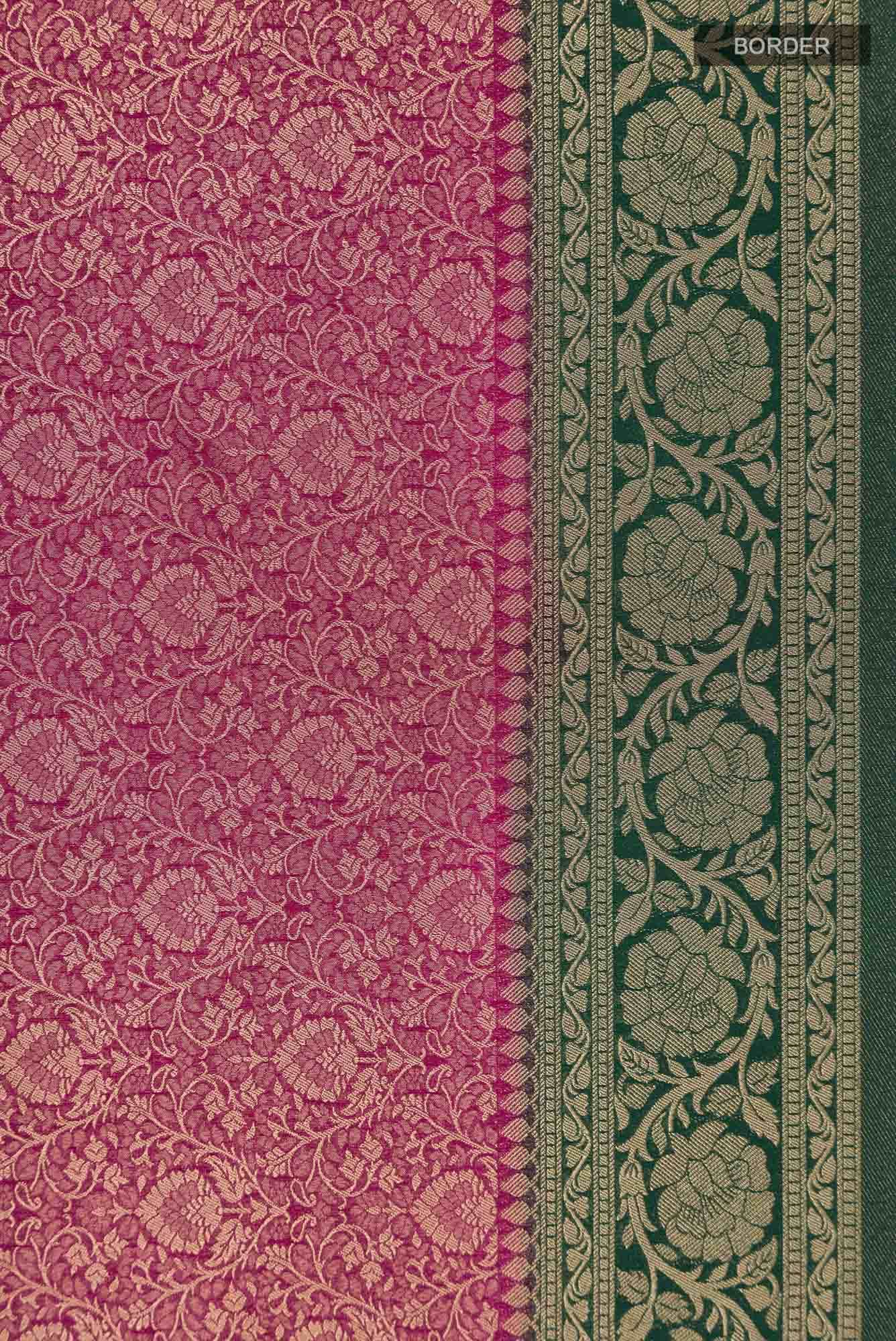 Burgundy Blended Art Silk Saree