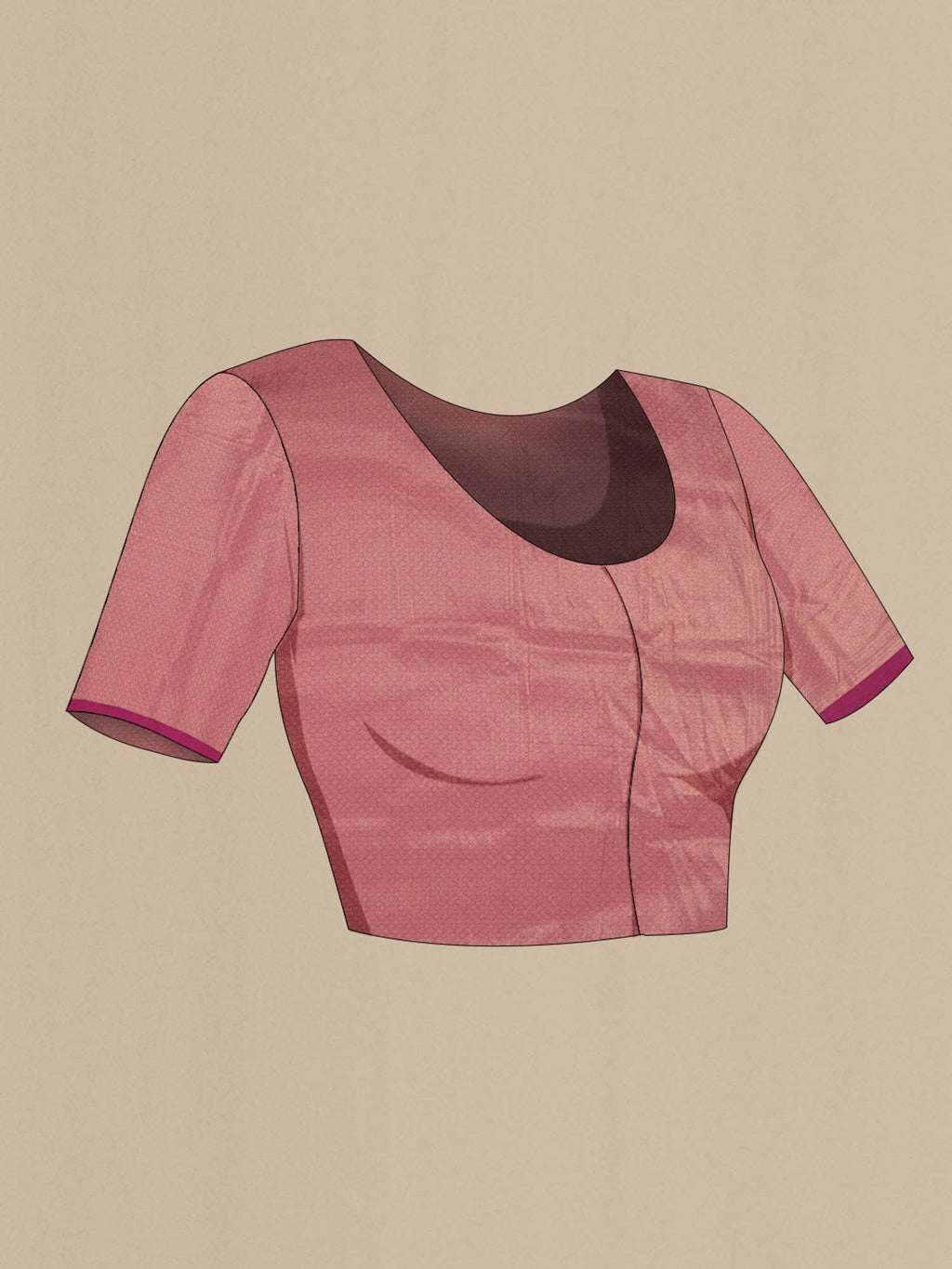 Burgundy Blended Art Silk Saree