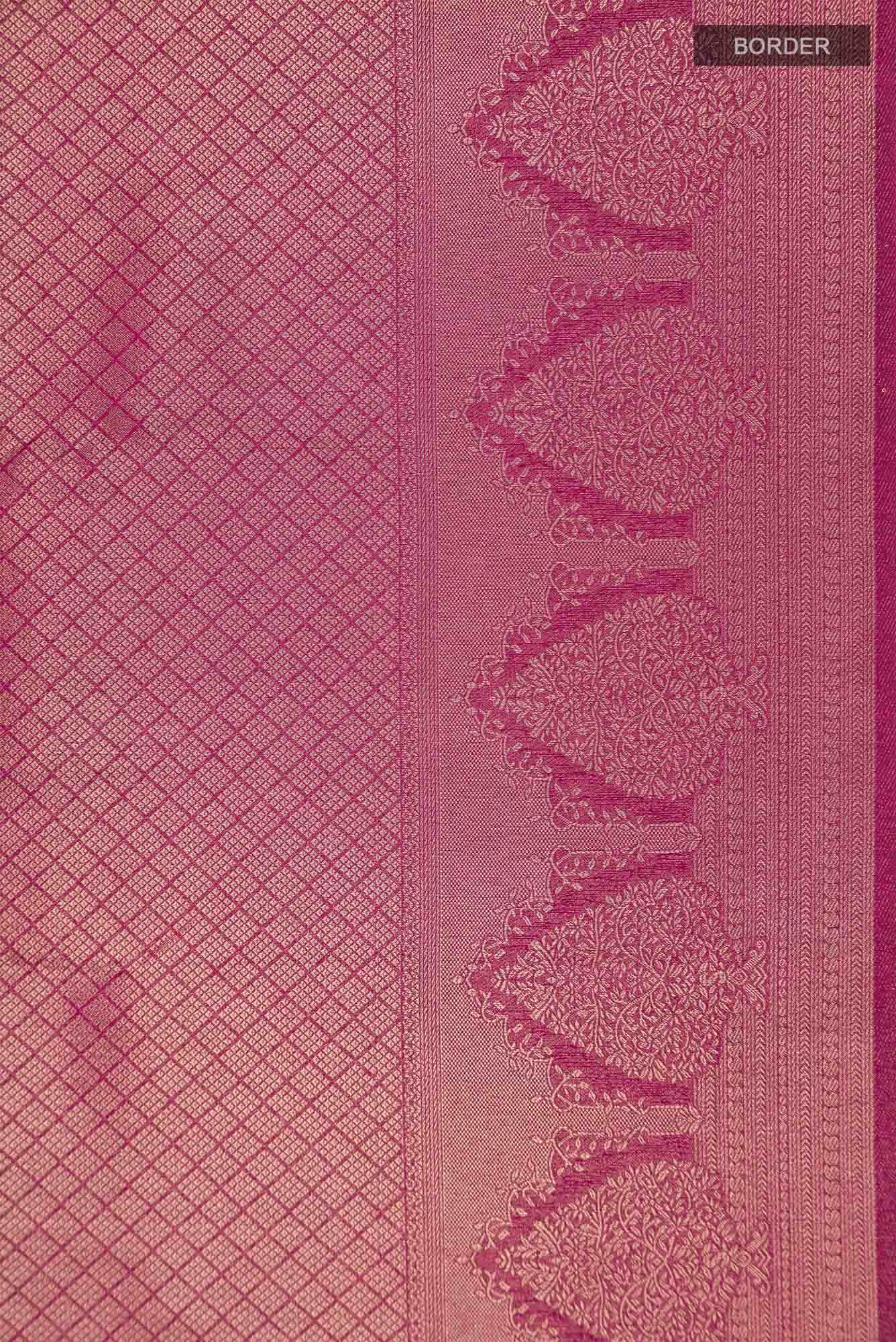 Burgundy Blended Art Silk Saree