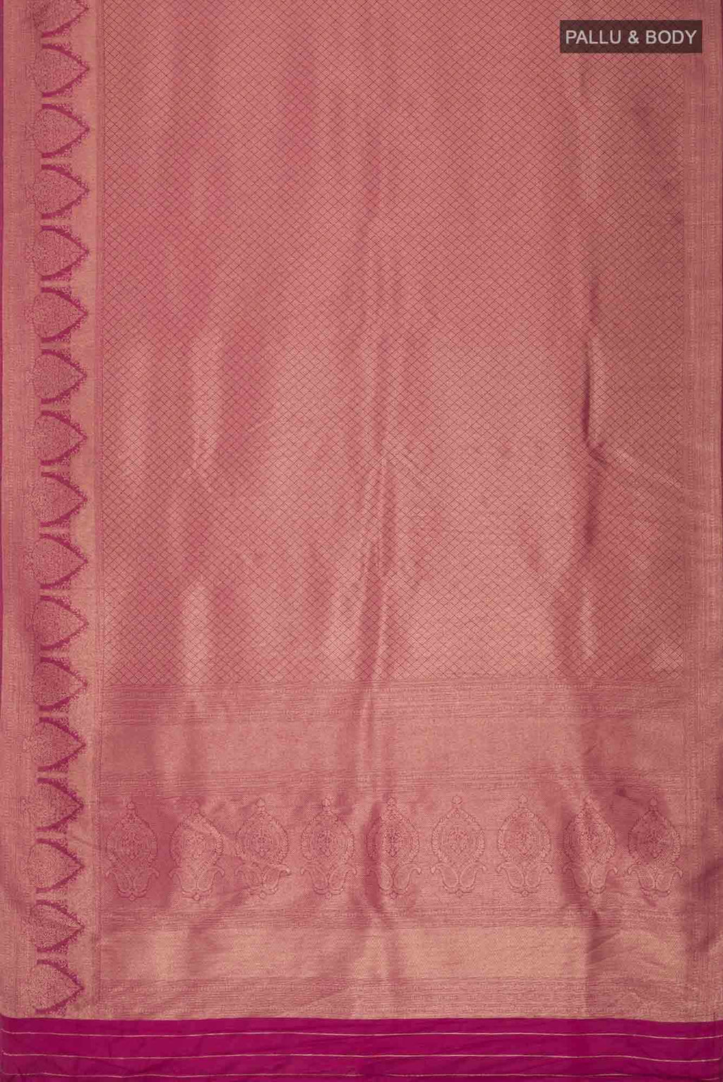 Burgundy Blended Art Silk Saree
