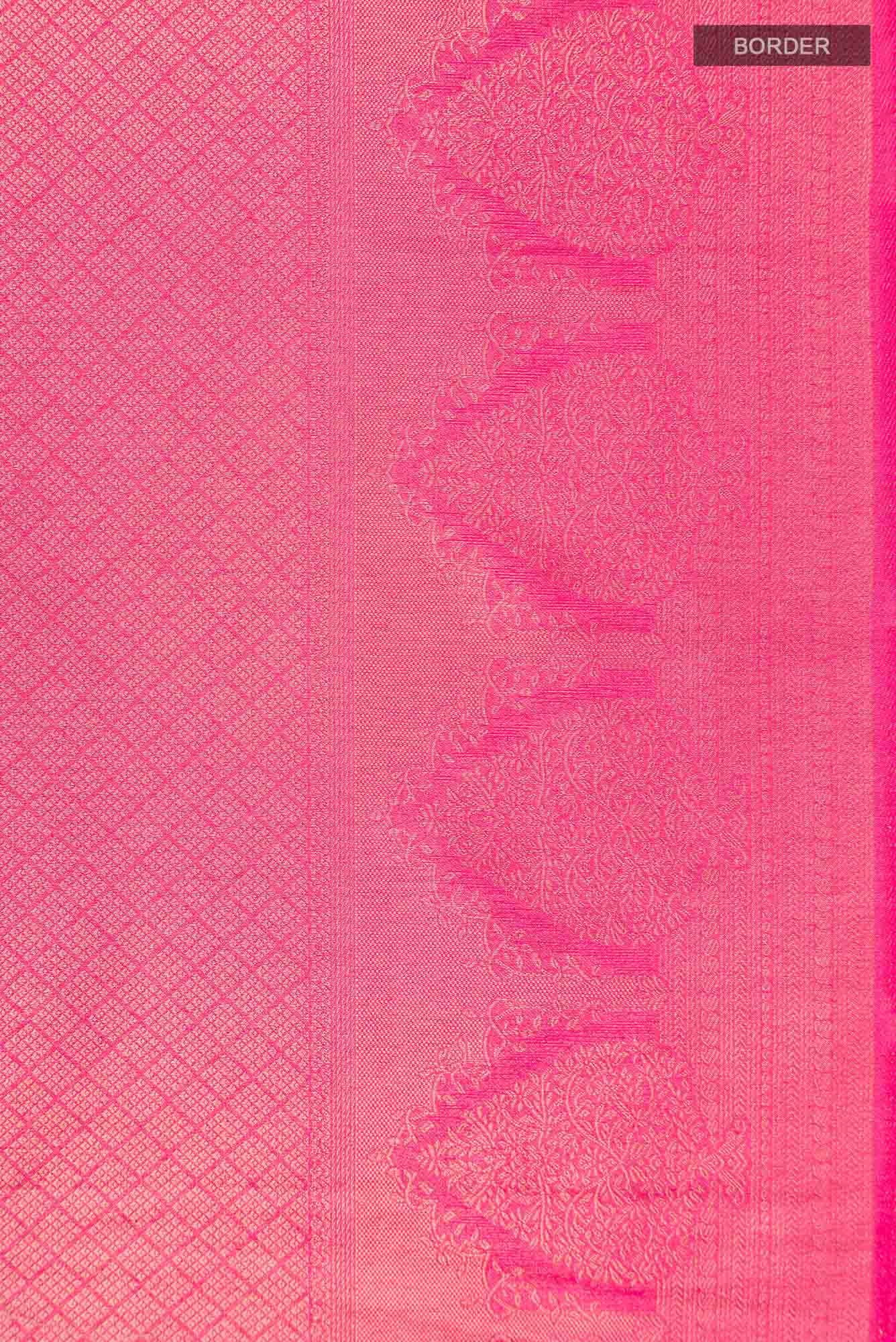 Pink Blended Art Silk Saree