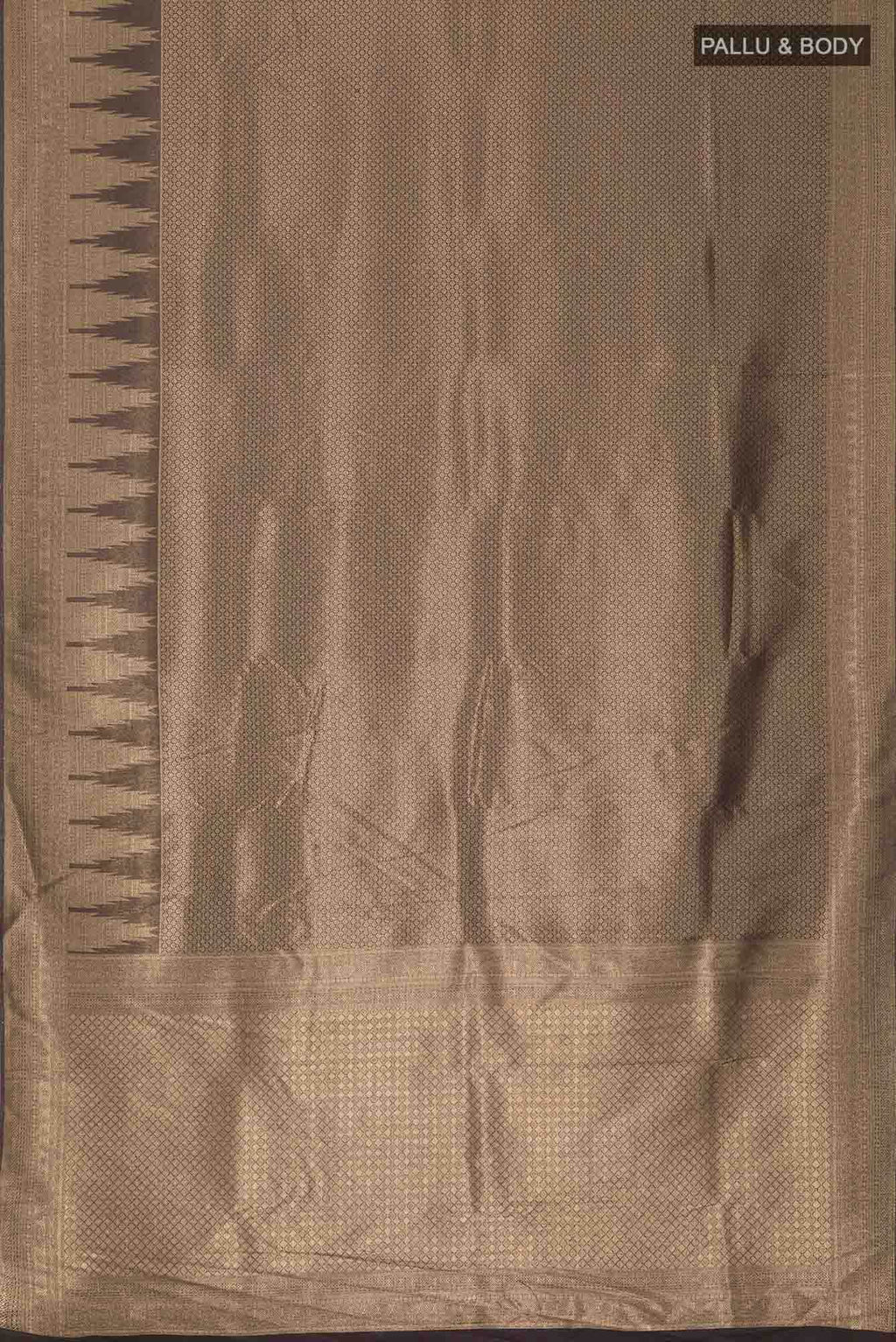 Black Blended Art Silk Saree