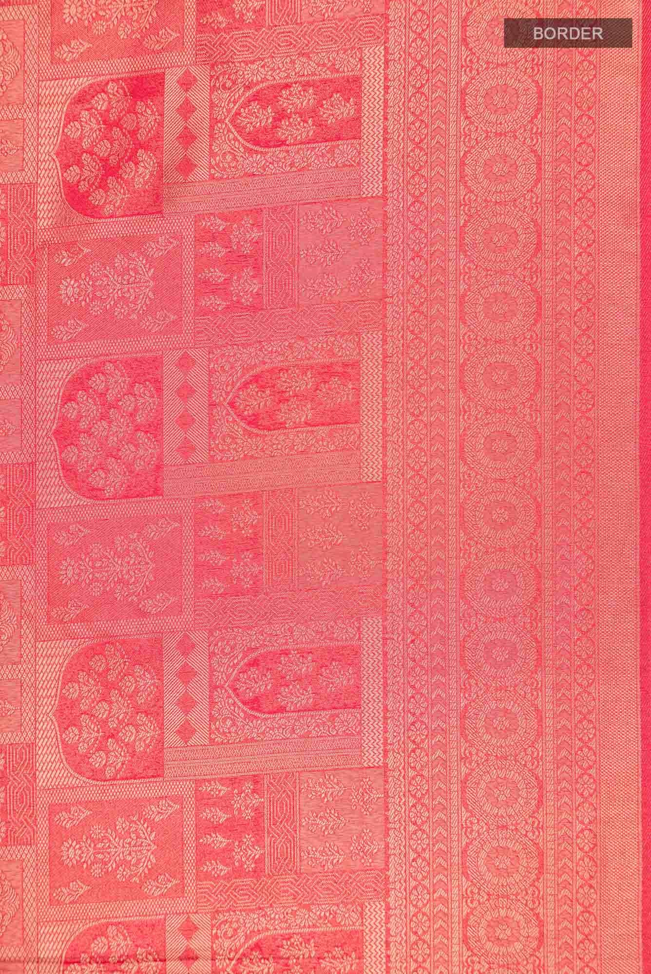 Red Blended Art Silk Saree