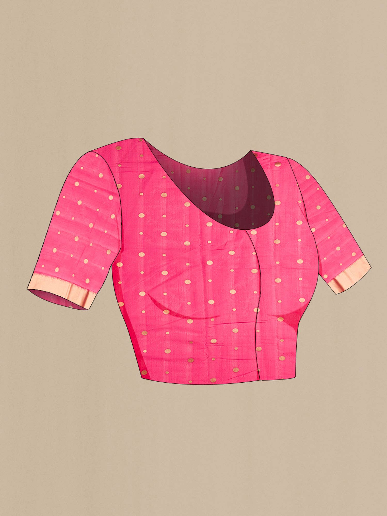 Pink Dual Tone Blended Art Silk Saree