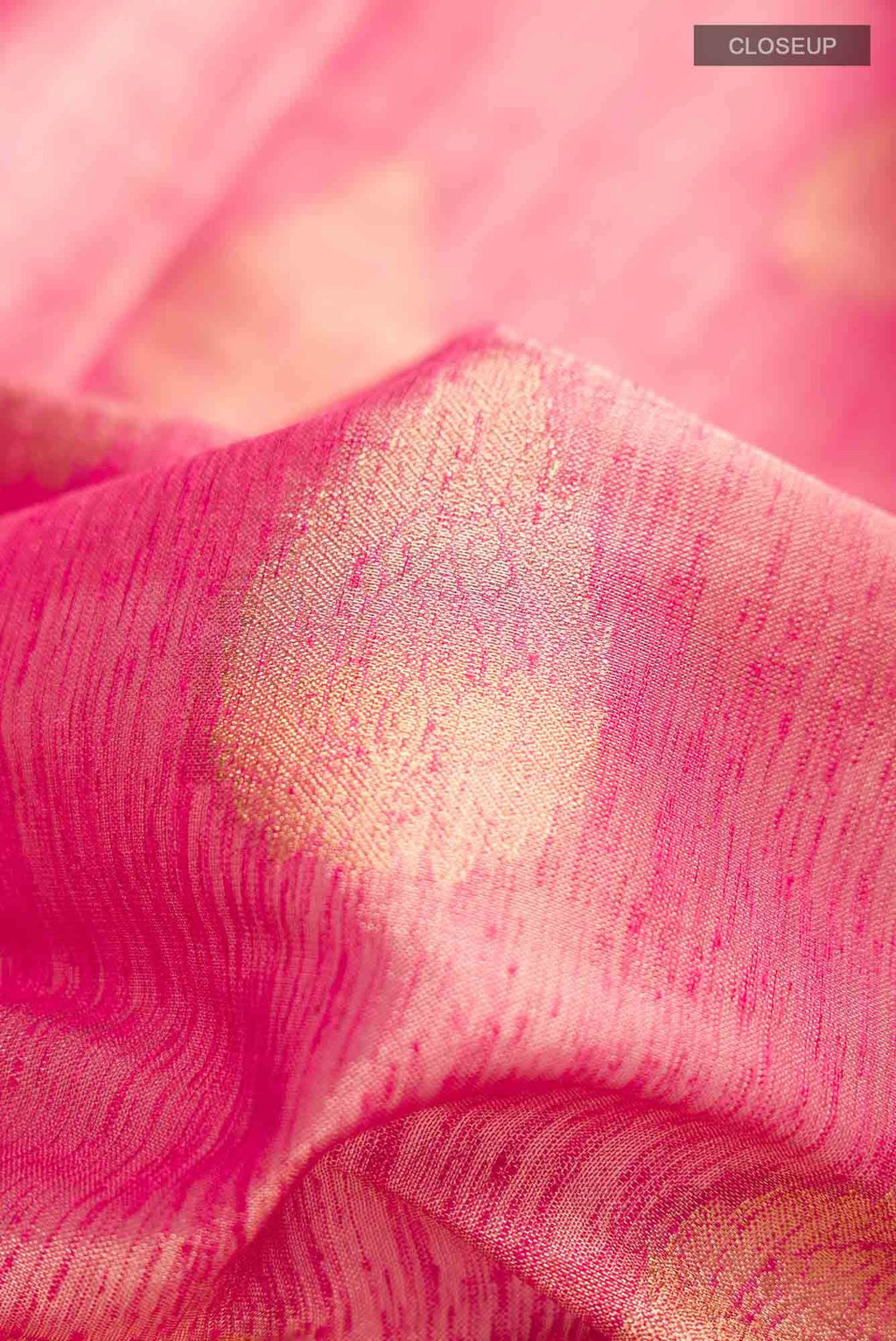 Pink Dual Tone Blended Art Silk Saree