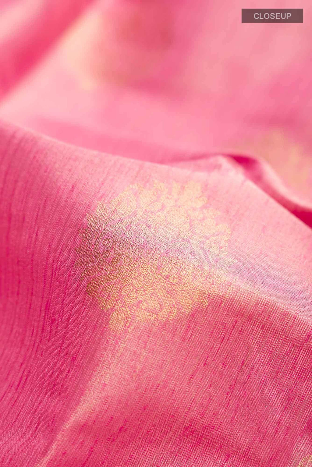 Pink Blended Tussar Silk Saree
