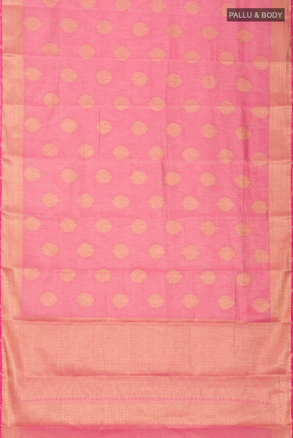 Pink Blended Tussar Silk Saree