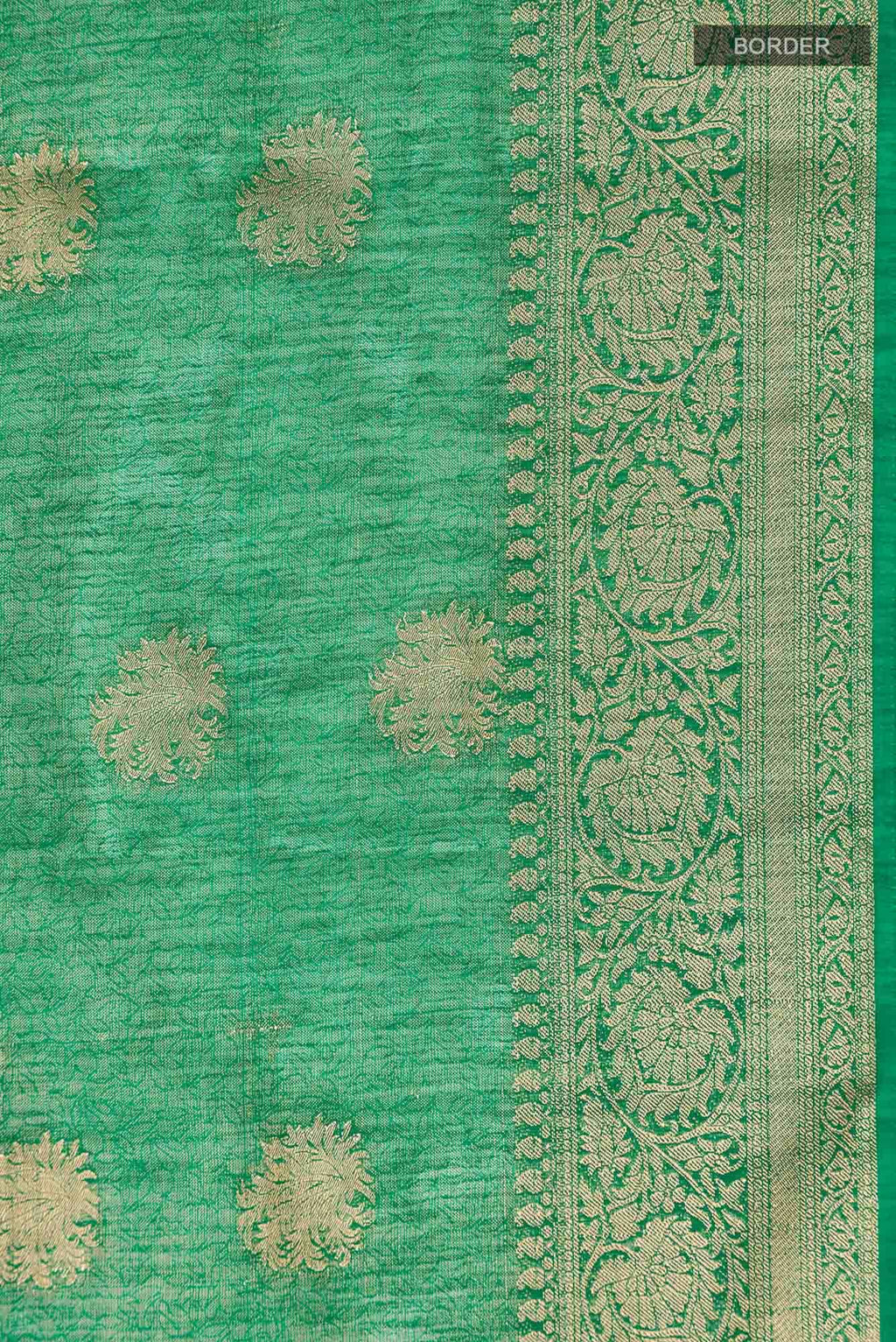 Green Blended Art Silk Saree