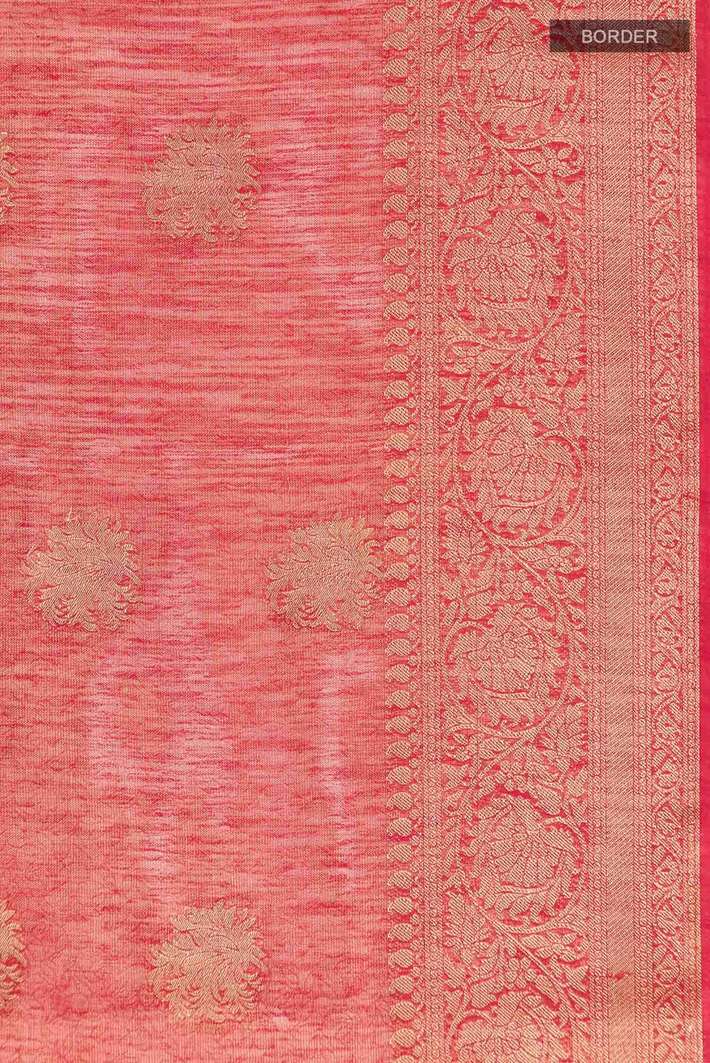 Red Blended Art Silk Saree