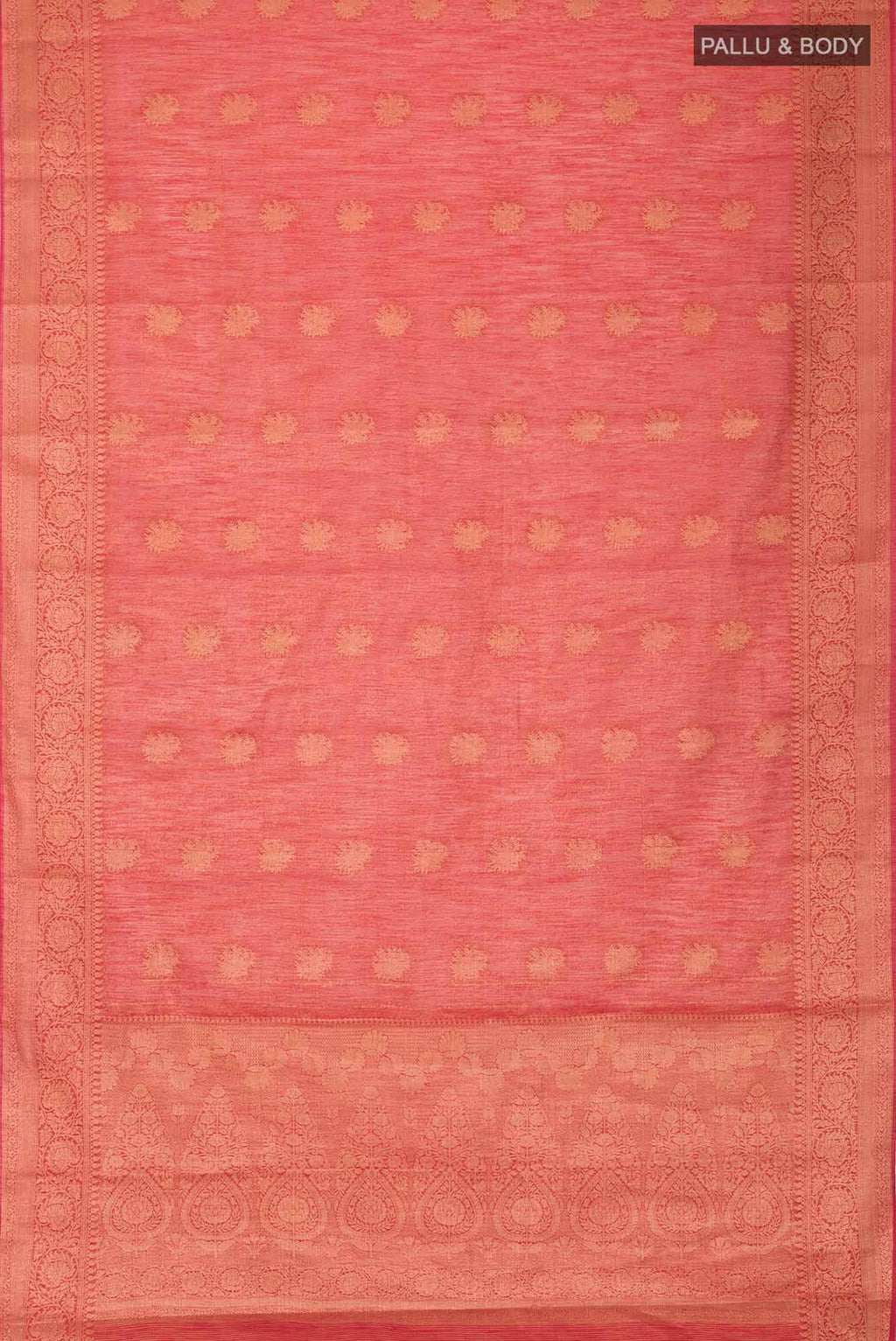 Red Blended Art Silk Saree