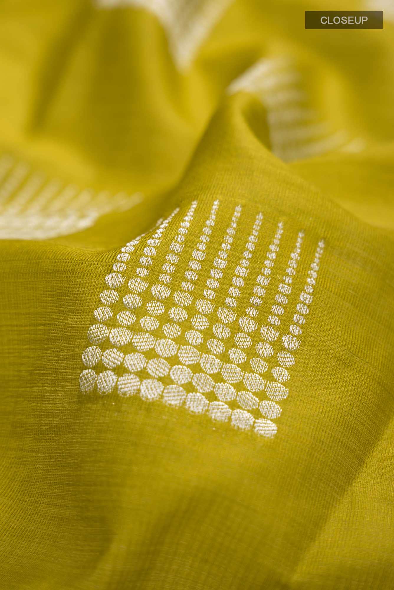 Green Blended Tussar Silk Saree