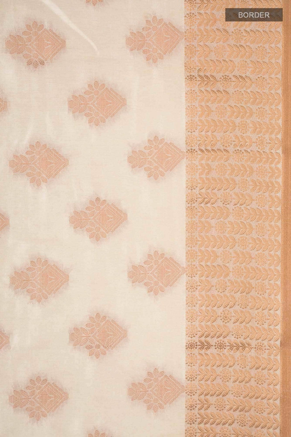 Beige Blended Art Silk Saree