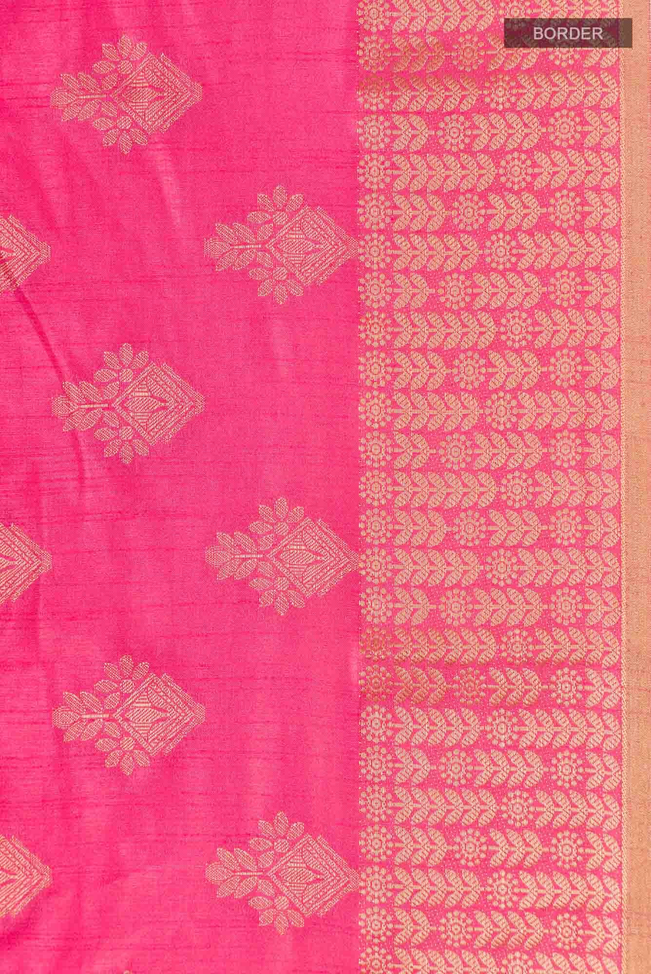 Coral Blended Art Silk Saree