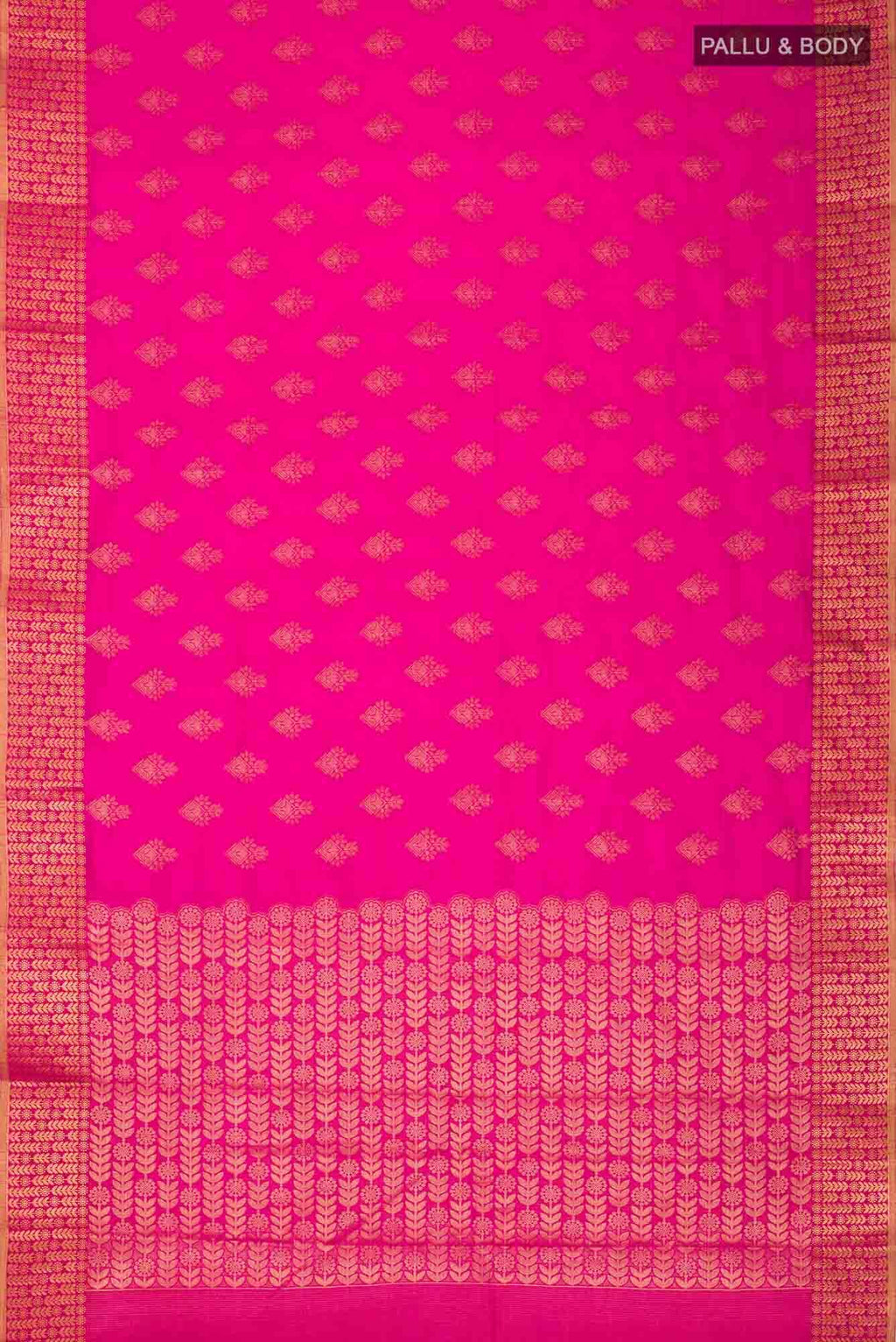 Pink Blended Art Silk Saree