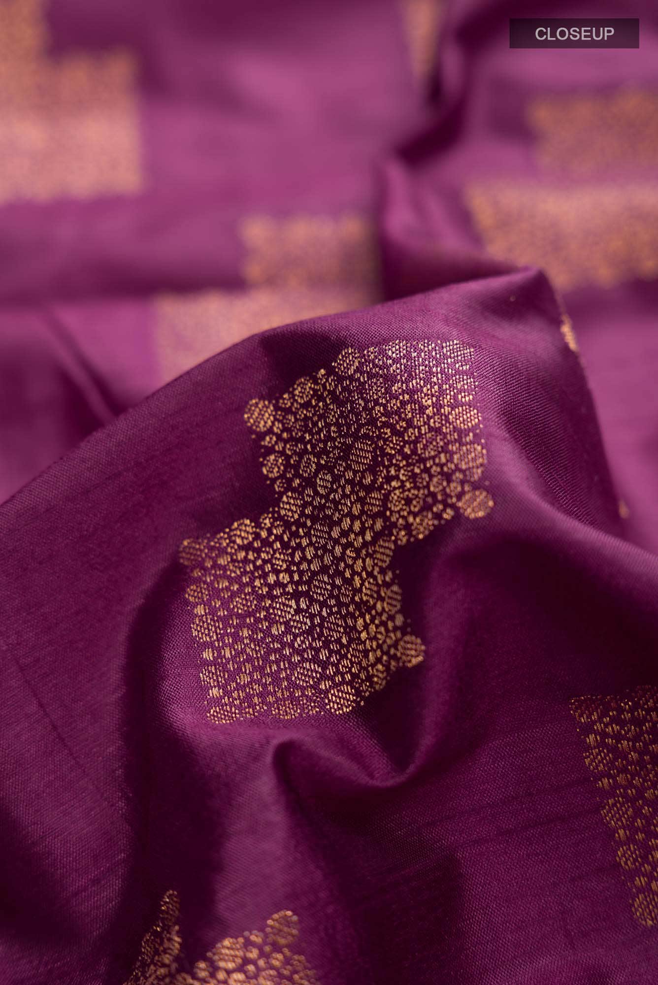 Burgundy Blended Art Silk Saree